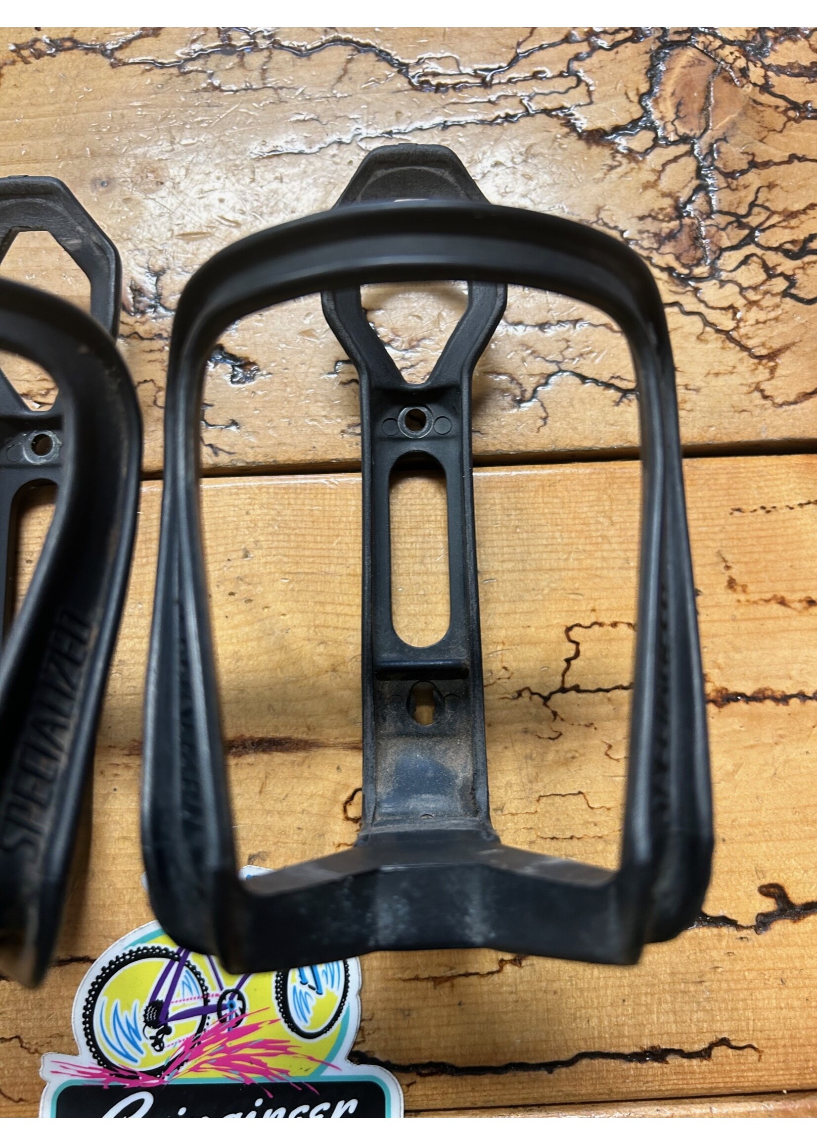 Specialized Specialized Black Vintage Plastic Water Bottle Cages Set Of 2