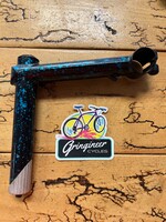 GT GT 130mm  Black and Blue Splatter 1 1/8 25.4mm Quill Stem