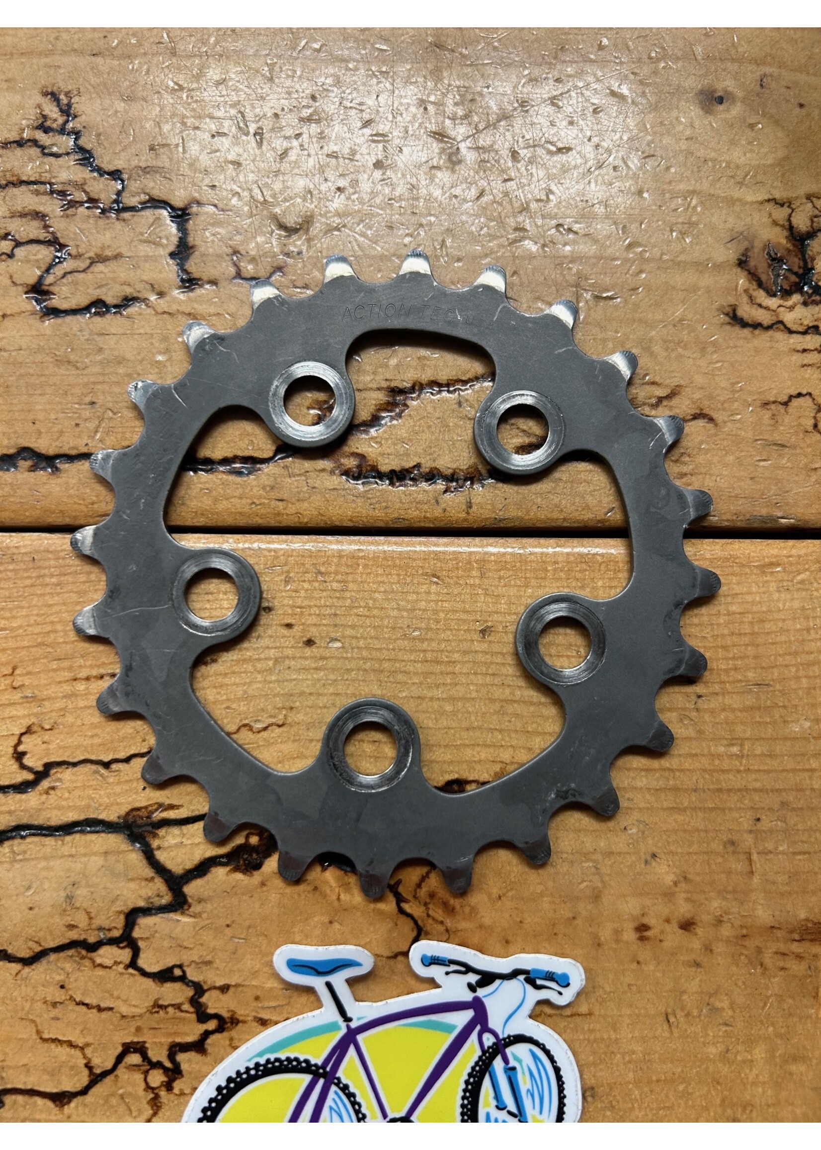Action Tec Action Tec 24 Tooth 5 Bolt 58 BCD Titanium Chainring