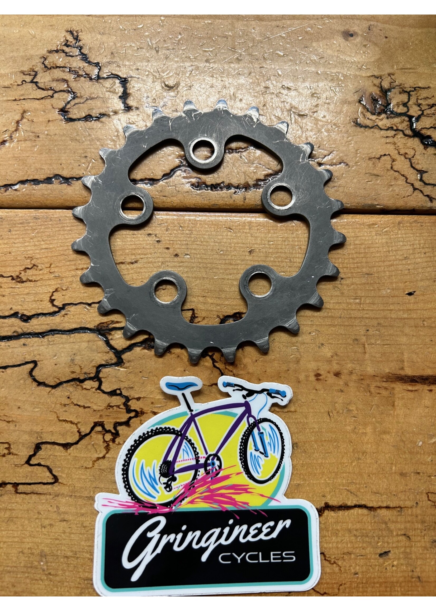 Action Tec Action Tec 24 Tooth 5 Bolt 58 BCD Titanium Chainring