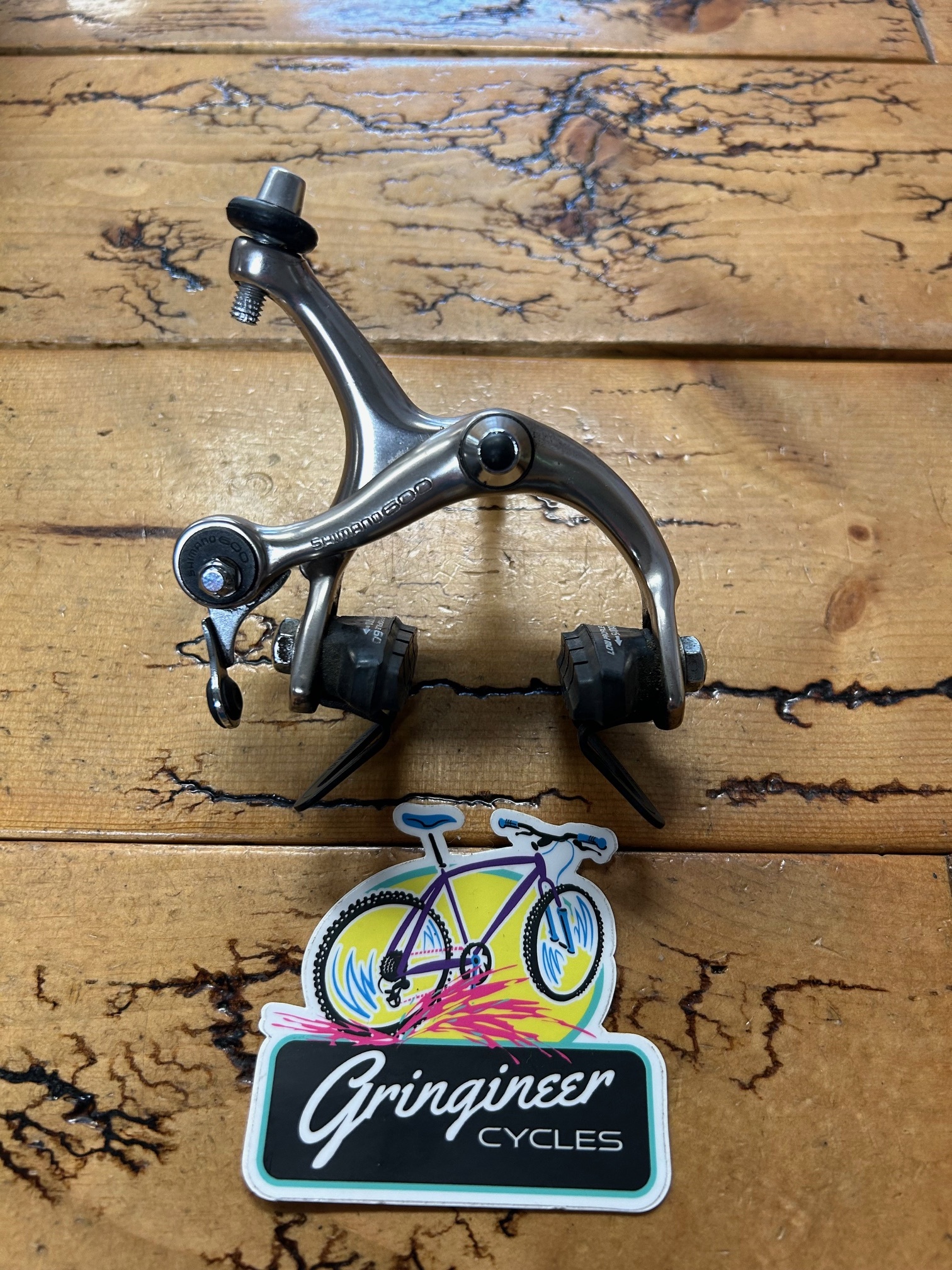 Paire D'étriers De Frein Vintage Shimano 600 BR-6208 Pour Vélo De Route - Alliage Argenté - Poids 315g