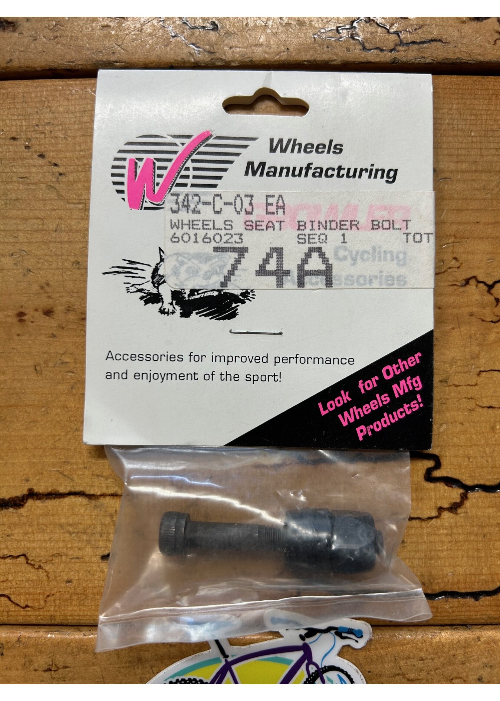 WHEELS MANUFACTURING Wheels Manufacturing Growler Seat Binder Bolt NOS