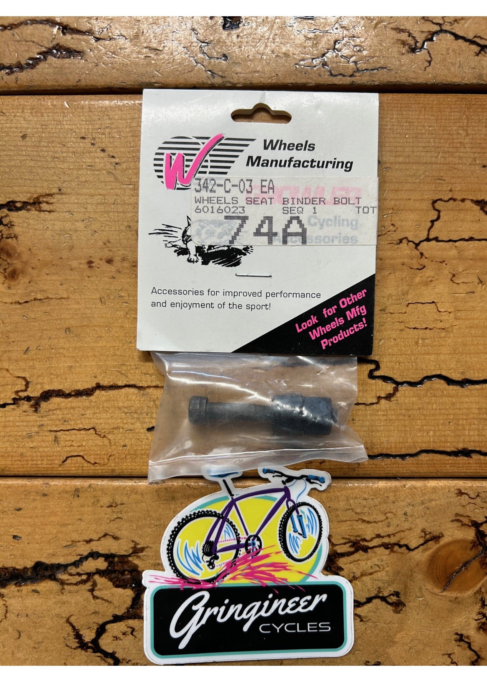WHEELS MANUFACTURING Wheels Manufacturing Growler Seat Binder Bolt NOS