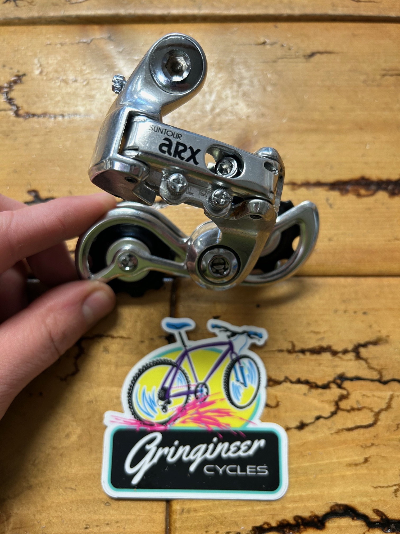 Suntour ARX RD 4300 Short Cage Rear Derailleur NOS Gringineer Cycles