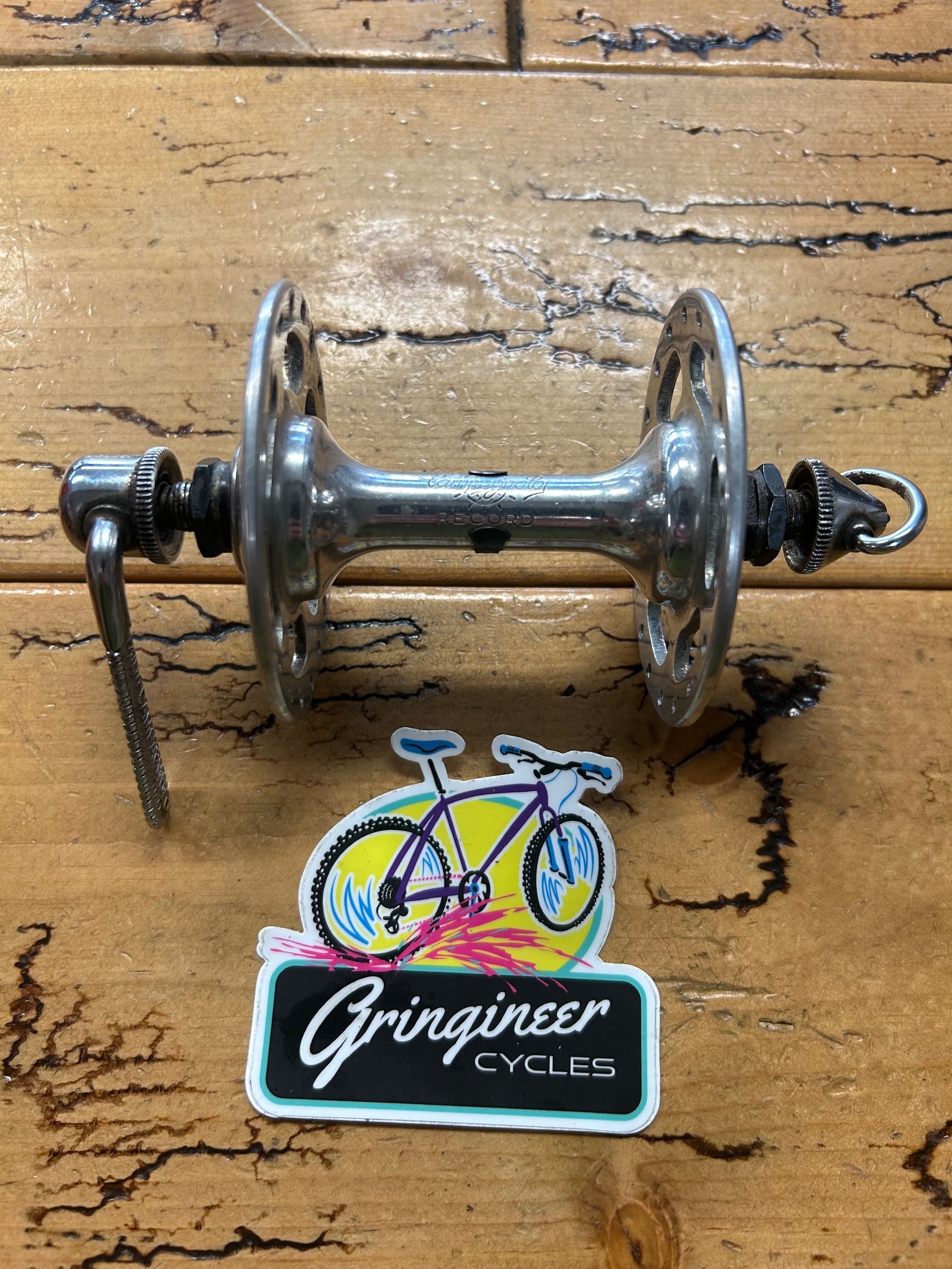 VINTAGE CAMPAGNOLO C-RECORD FRONT HUB 36 HOLES NIB NOS