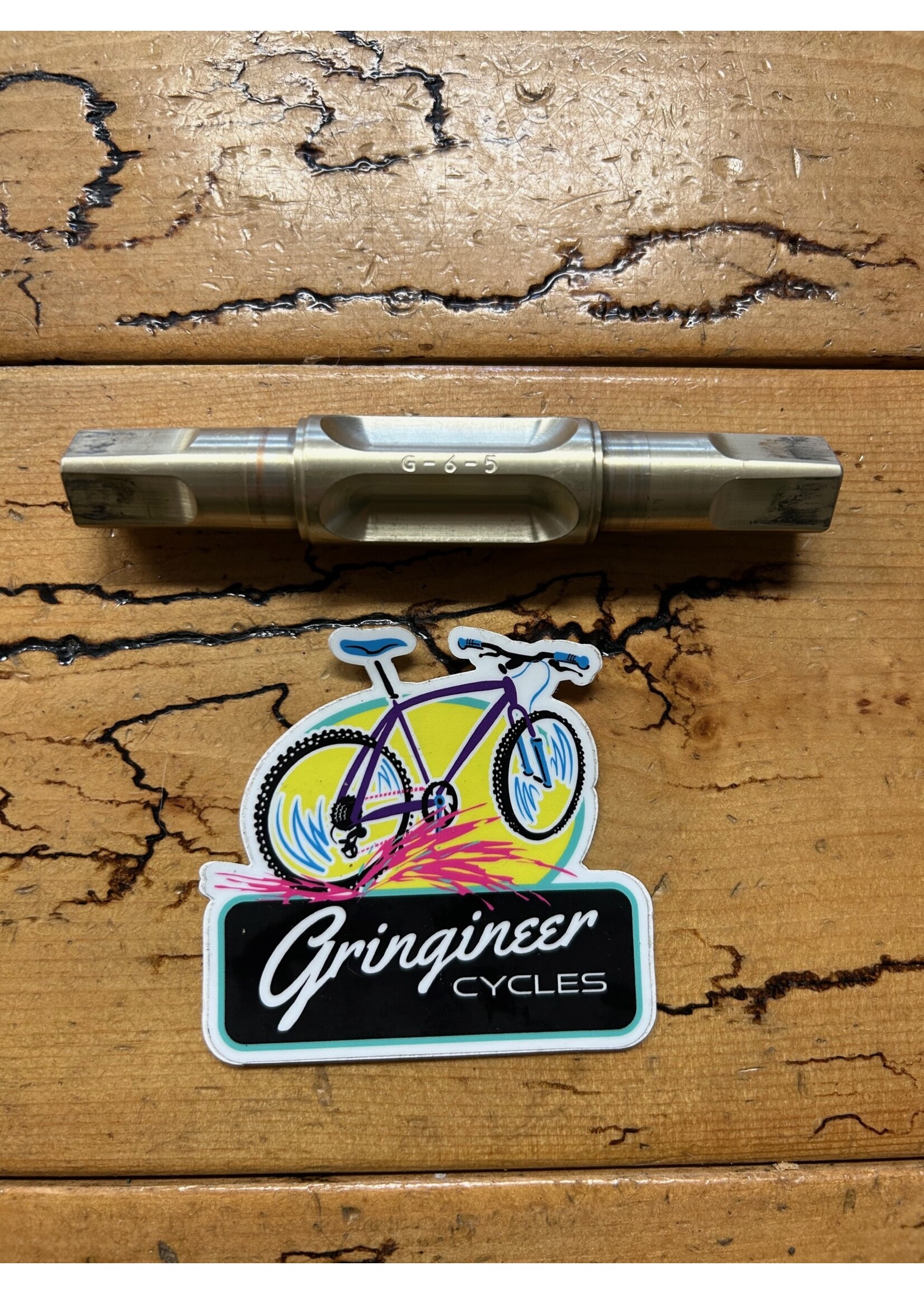 Sampson Sampson Stratics 123mm Titanium Square Taper Bottom Bracket Spindle
