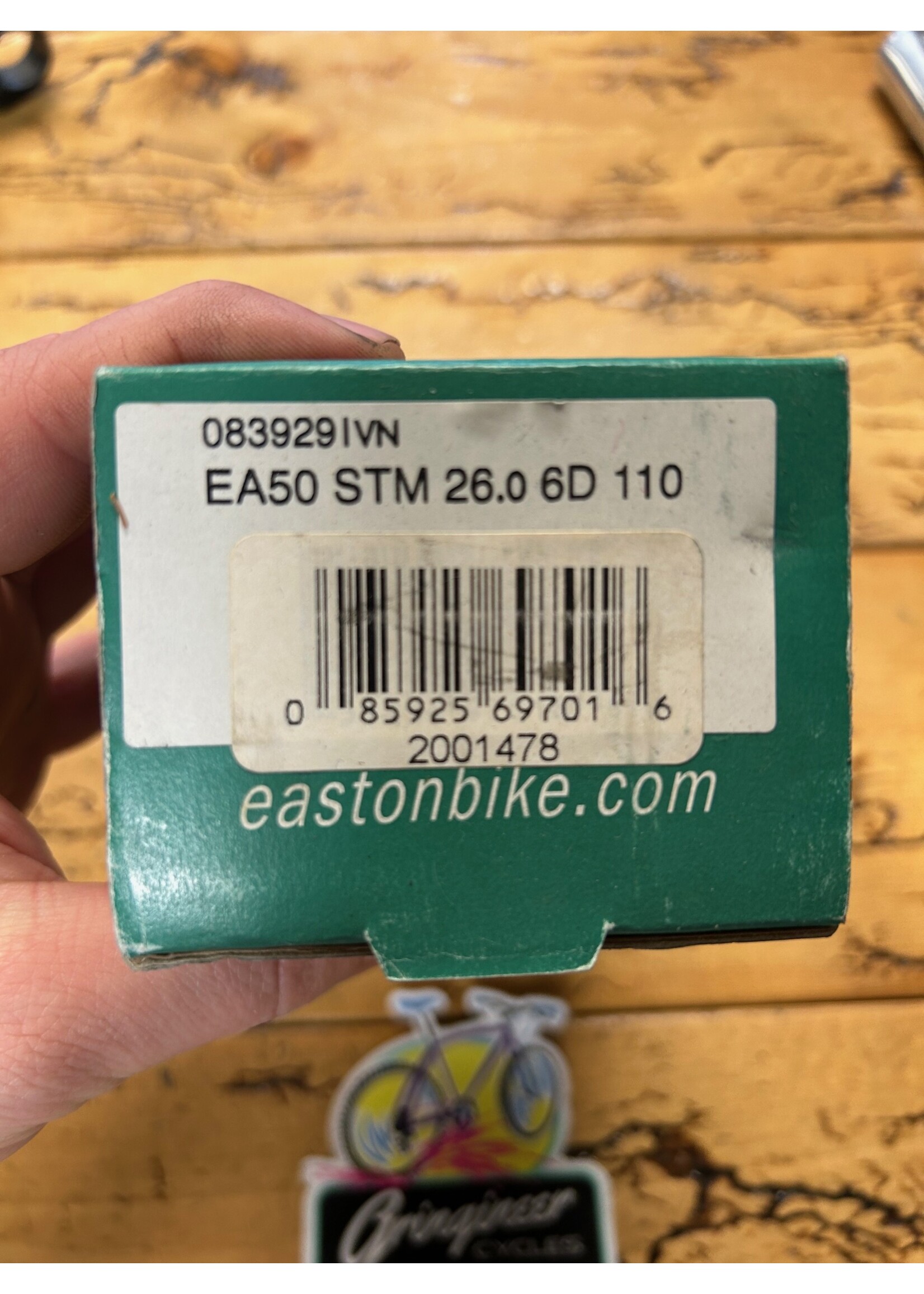 Easton Easton EA50 110mm 1 1/8 Inch 25.4mm Threadless Stem