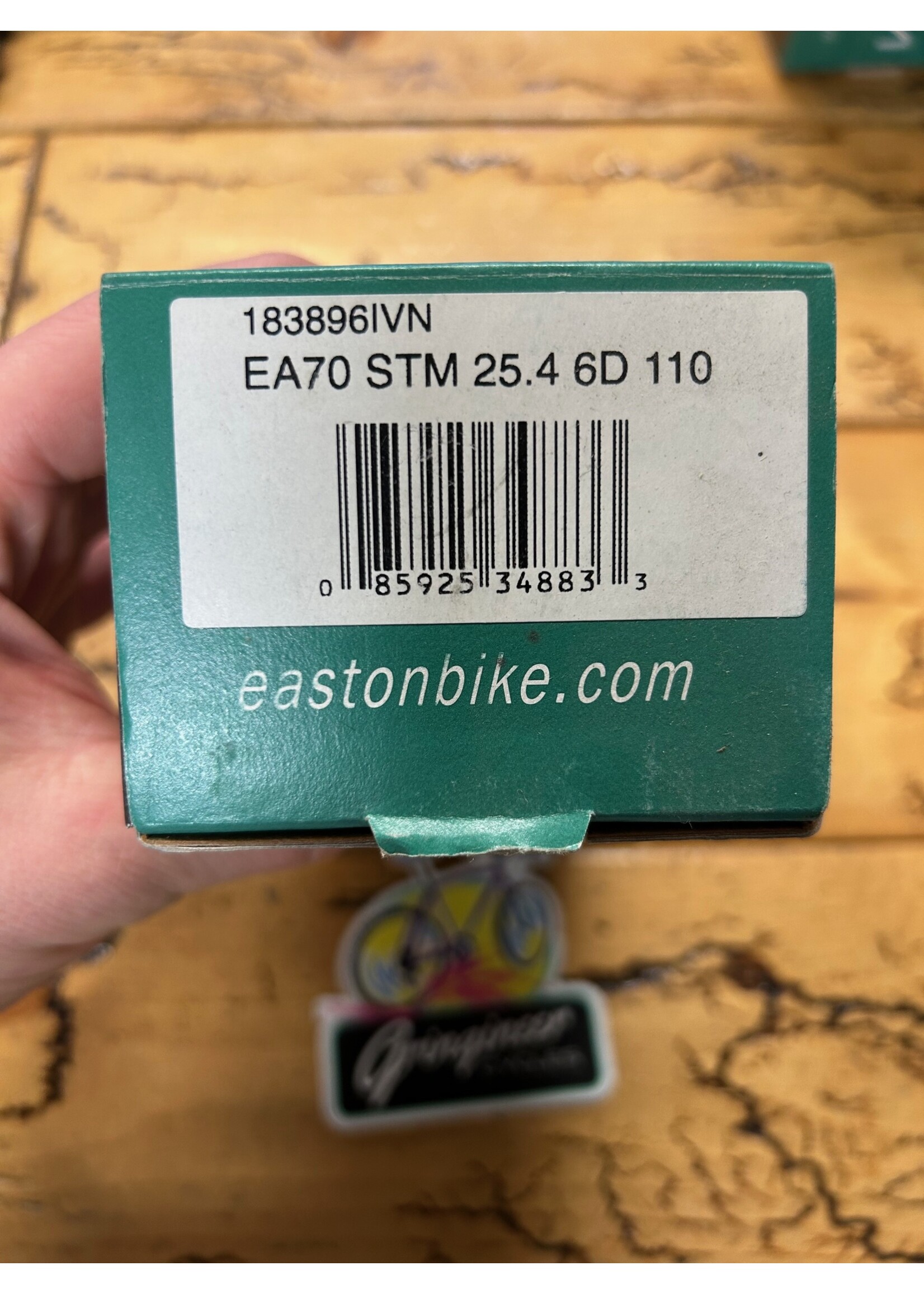 Easton Easton EA70 110mm 1 1/8 Inch 25.4mm Threadless Stem Silver Faceplate NOS