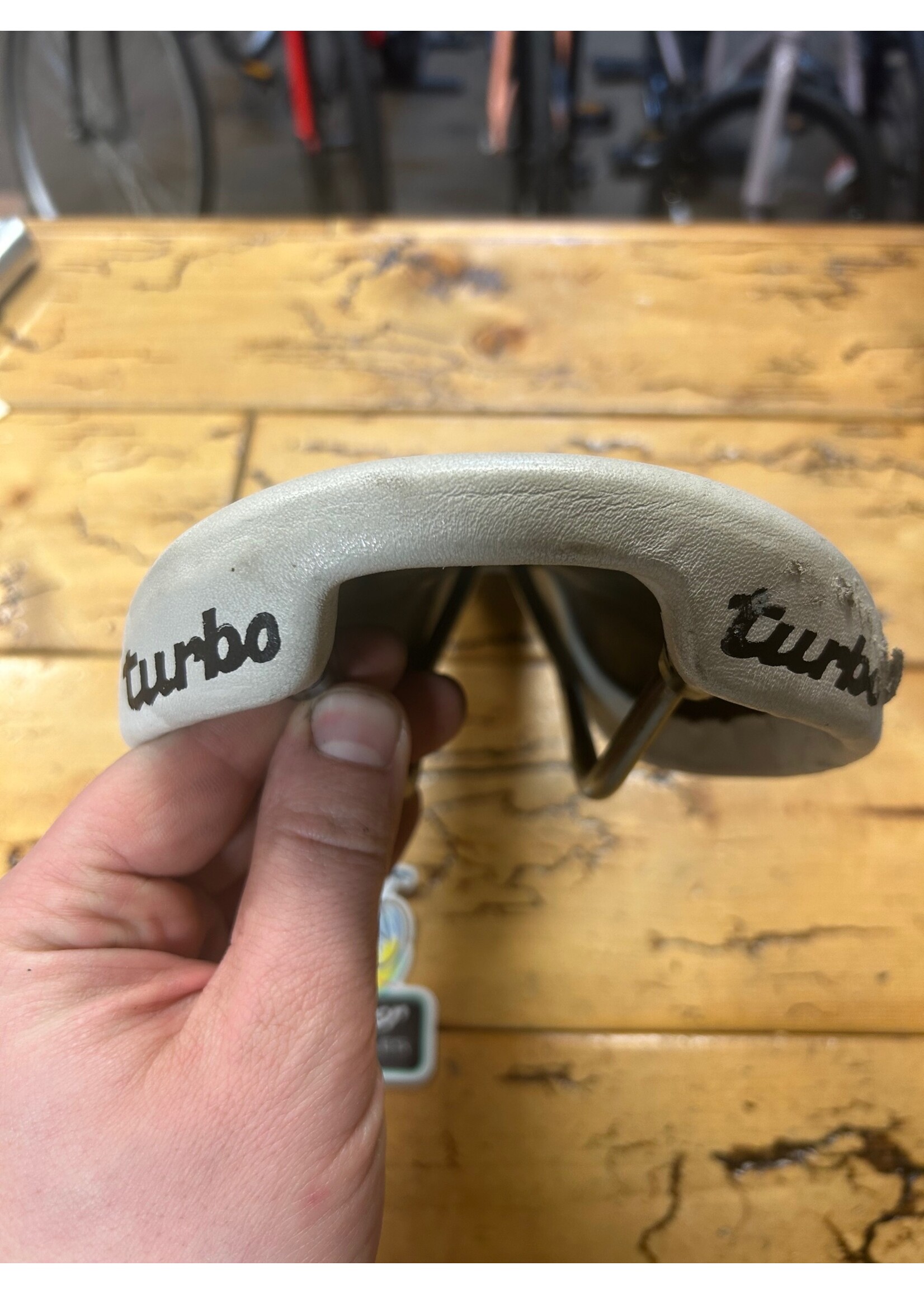 SELLE ITALIA Selle Italia Turbo 1989 White Saddle