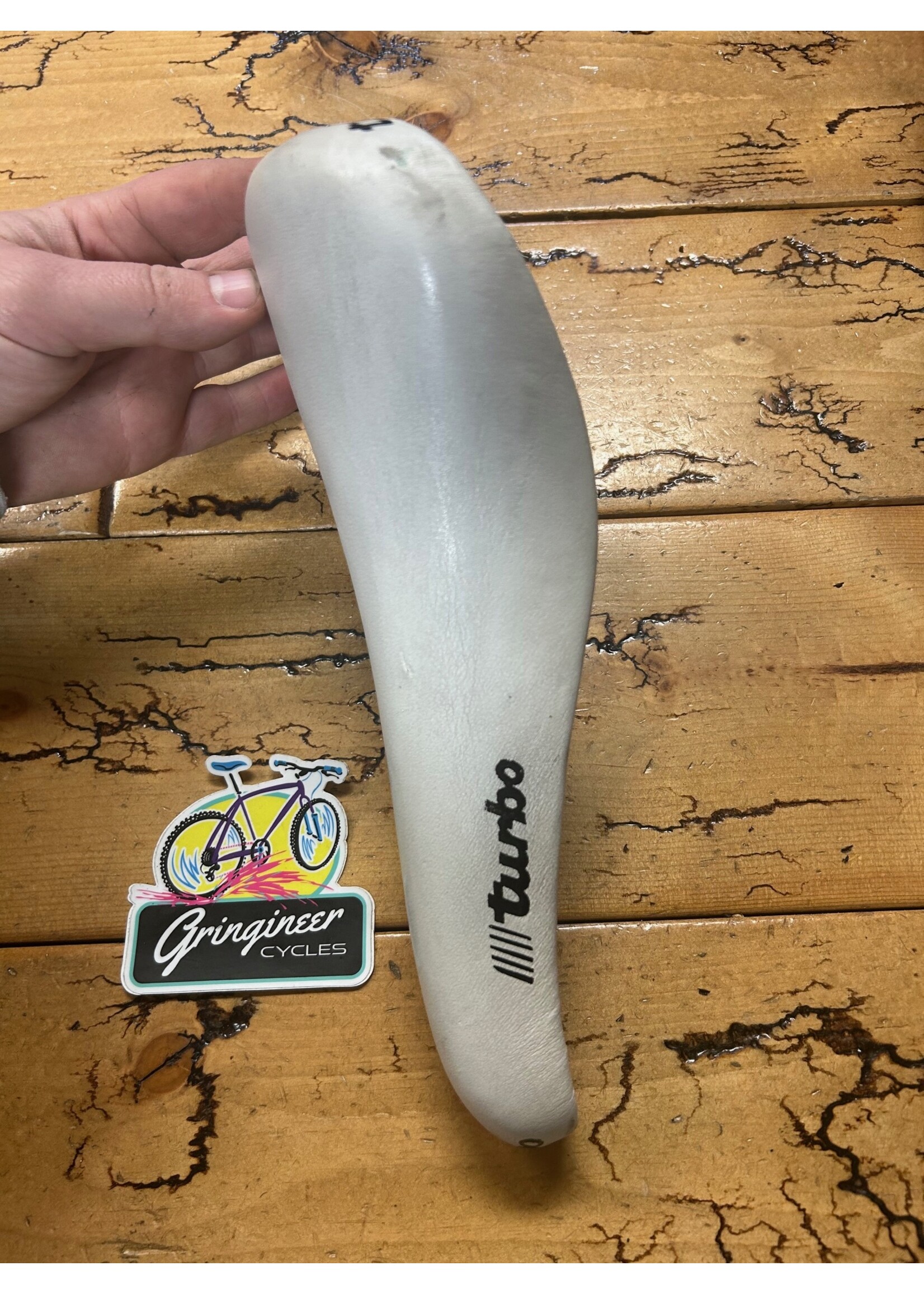 SELLE ITALIA Selle Italia Turbo 1989 White Saddle