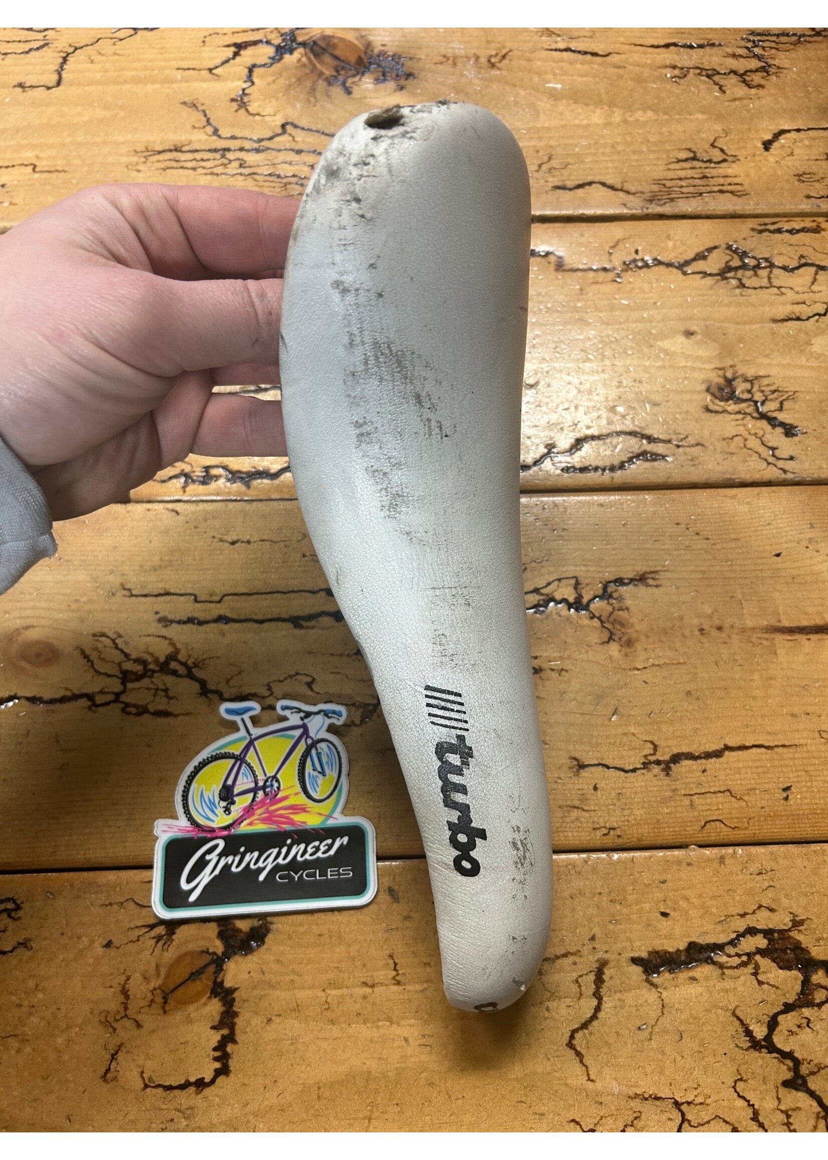 SELLE ITALIA Selle Italia Turbo 1989 White Saddle