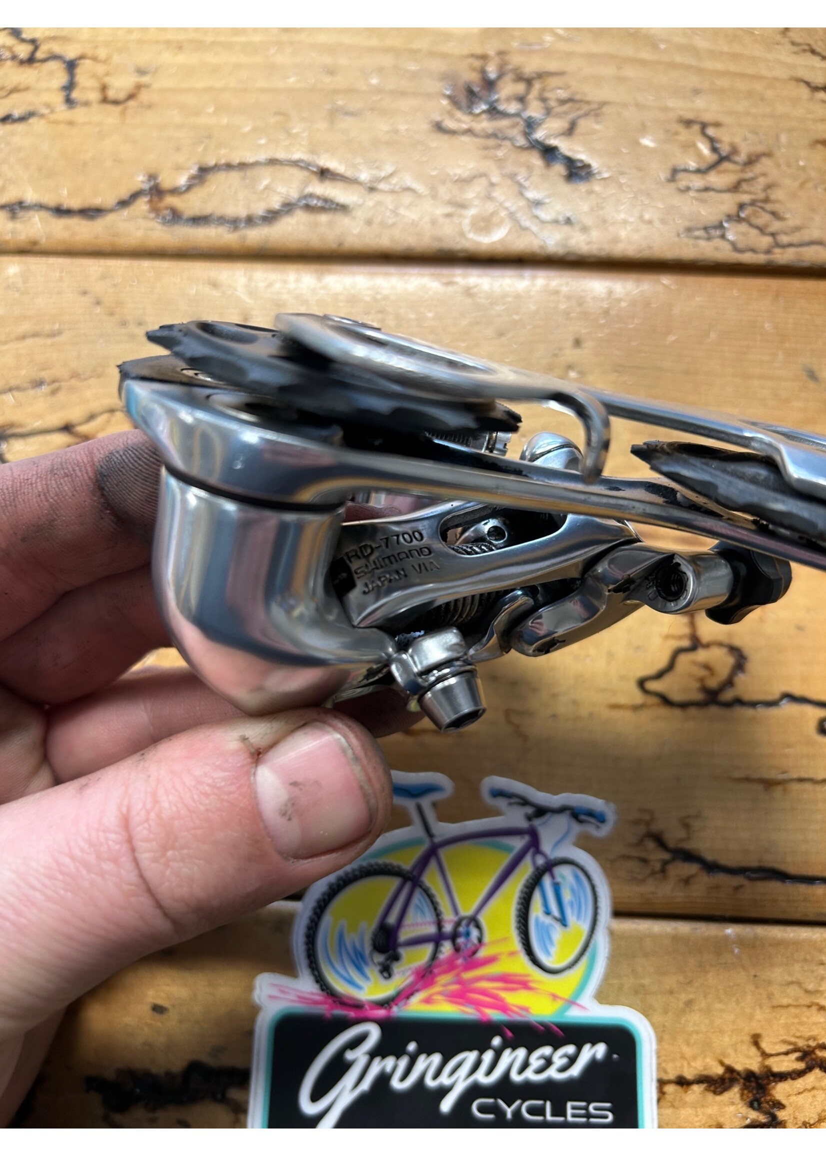 SHIMANO Shimano Dura Ace RD-7700 Triple 9 Speed Long Cage Rear Derailleur