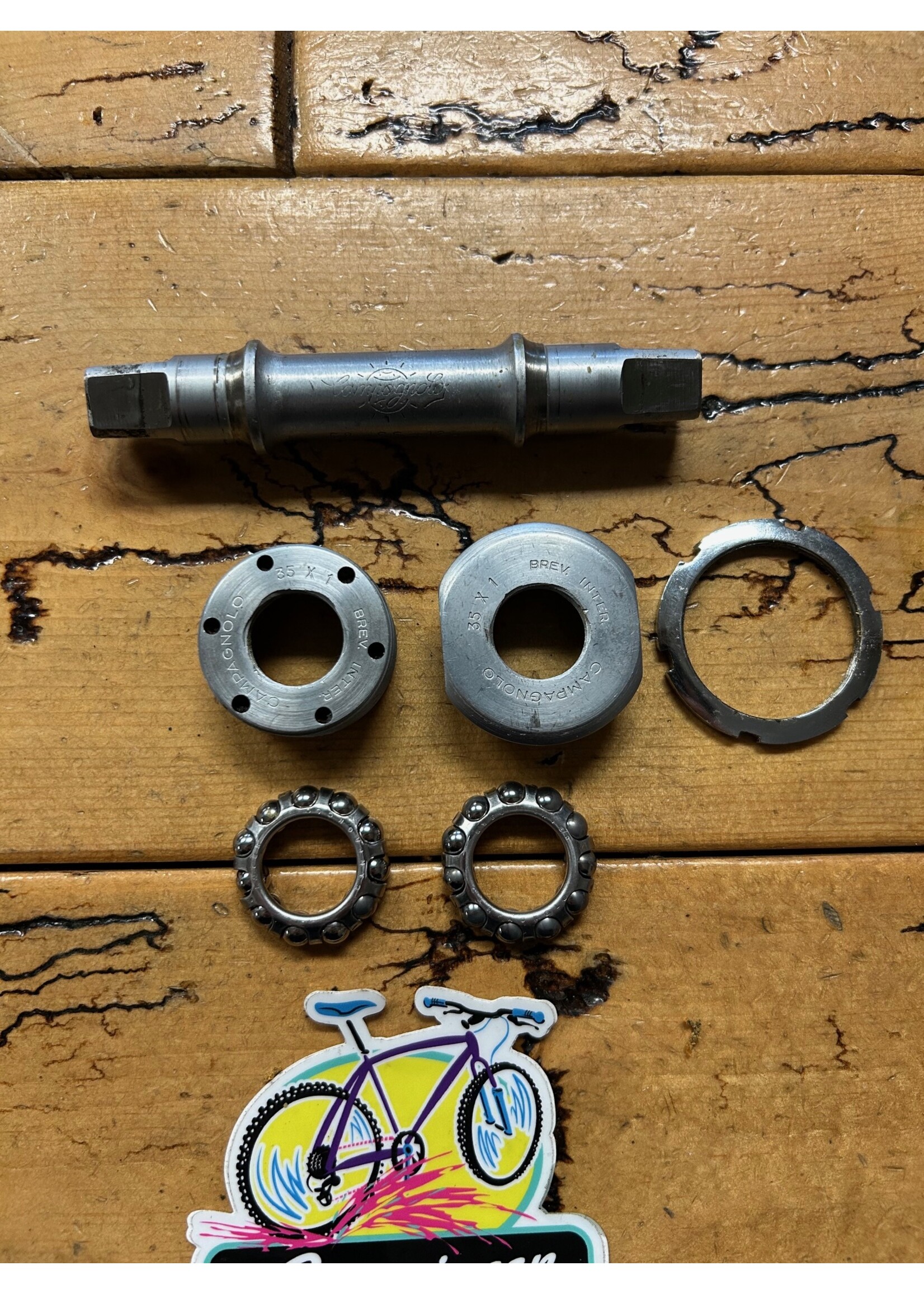 Campagnolo Campagnolo 68x112 French Threaded Square Taper Bottom Bracket