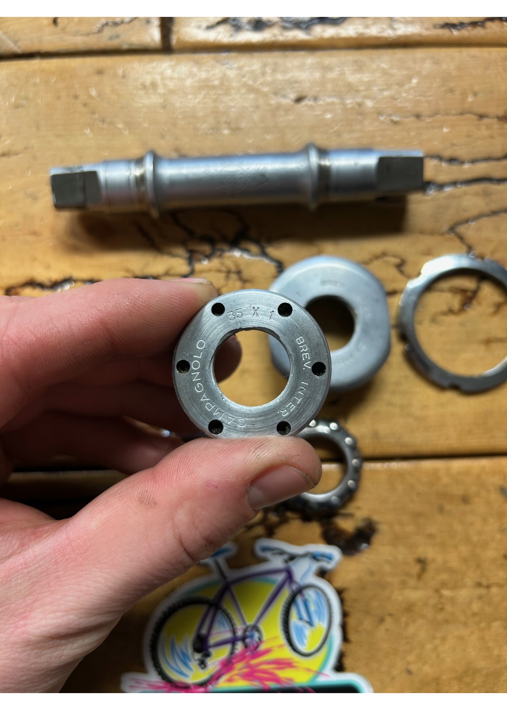 Campagnolo Campagnolo 68x112 French Threaded Square Taper Bottom Bracket
