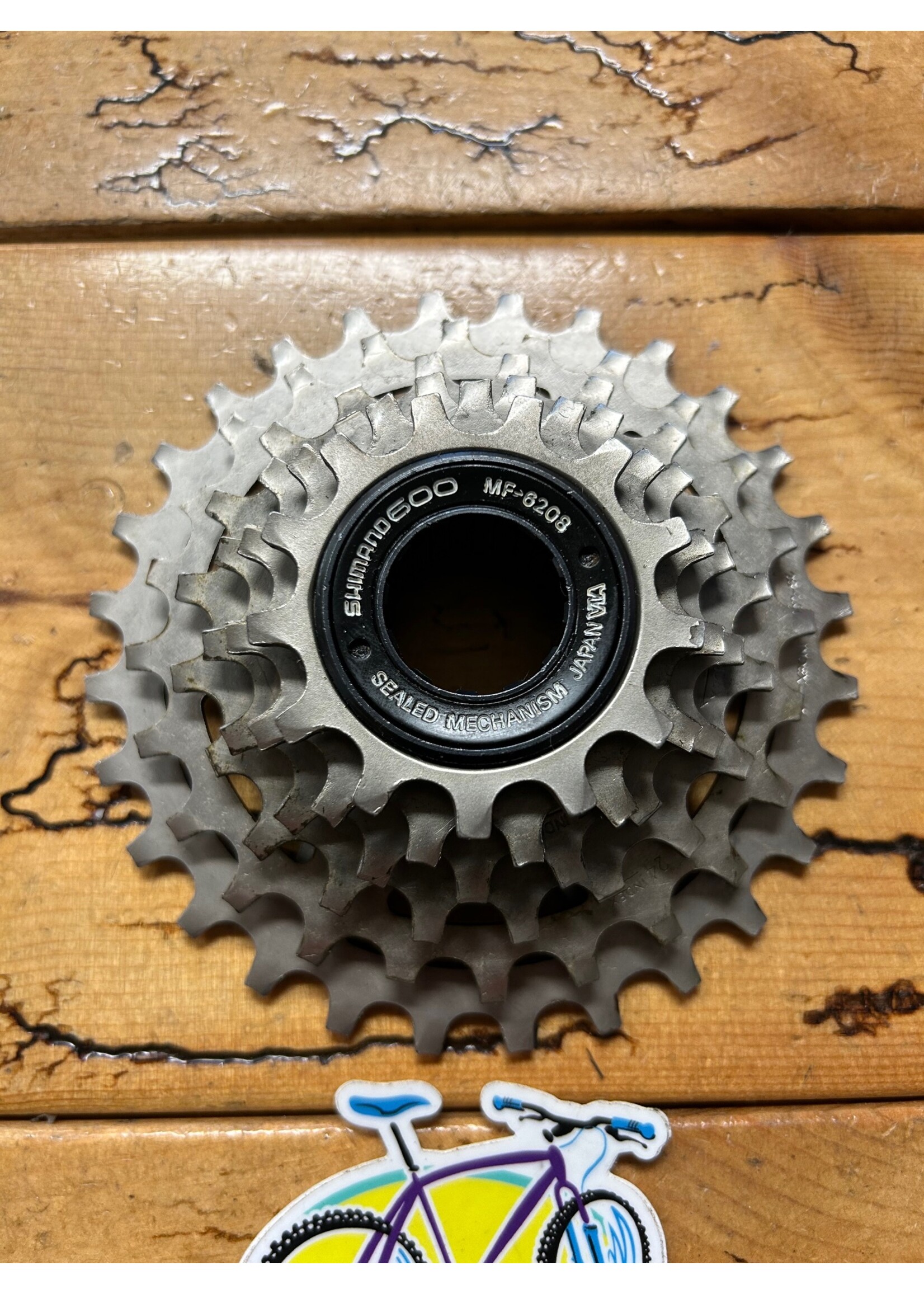 SHIMANO Shimano 600 EX MF-6208 13-28 Tooth 6 Speed Freewheel