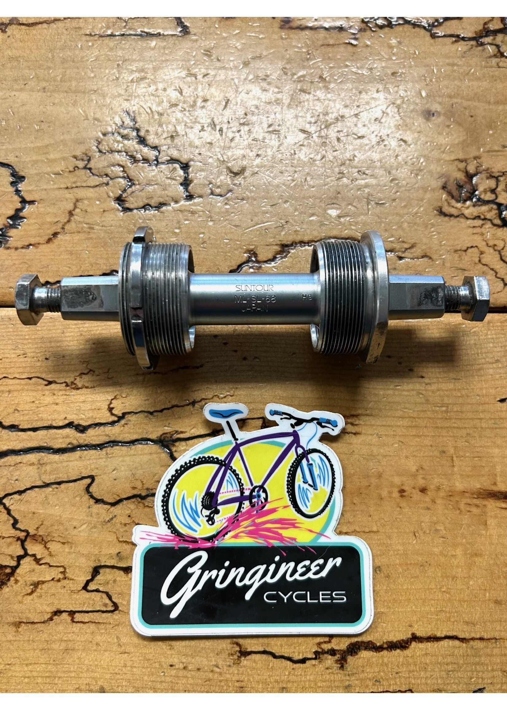Suntour Suntour Grease Guard 68x115 Square Taper Bottom Bracket