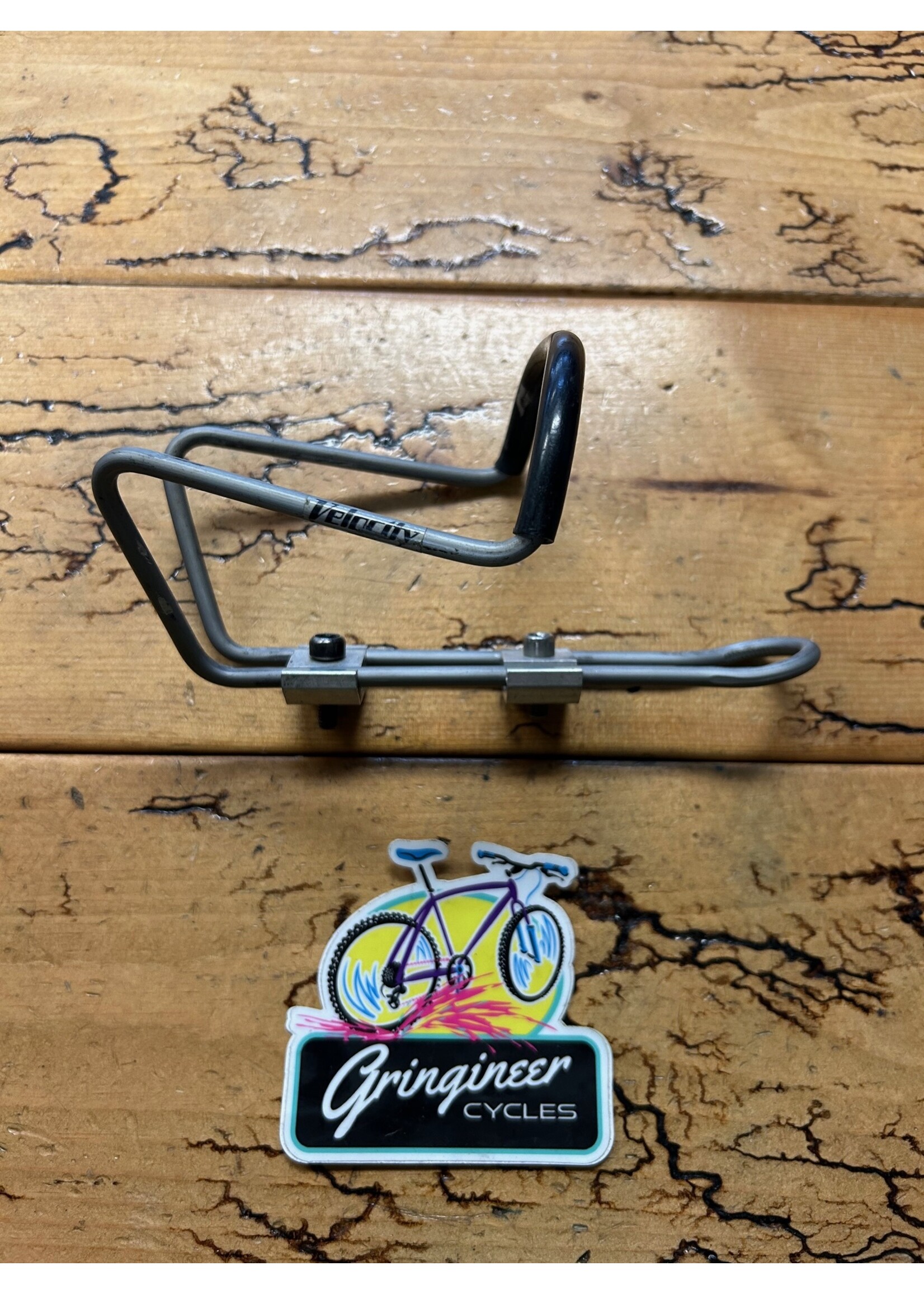 Velocity Velocity Gray Water Bottle Cage