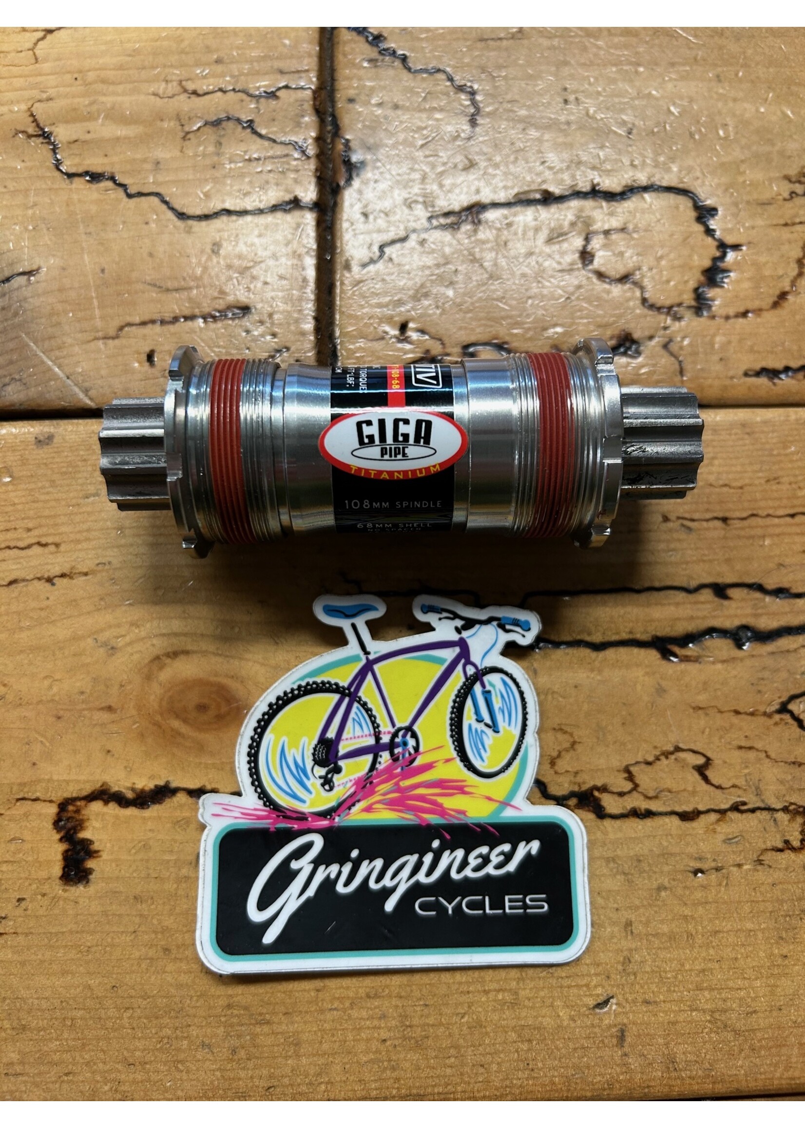 TruVativ TruVativ Gigapipe Team Titanium 68x108 Bottom Bracket NOS