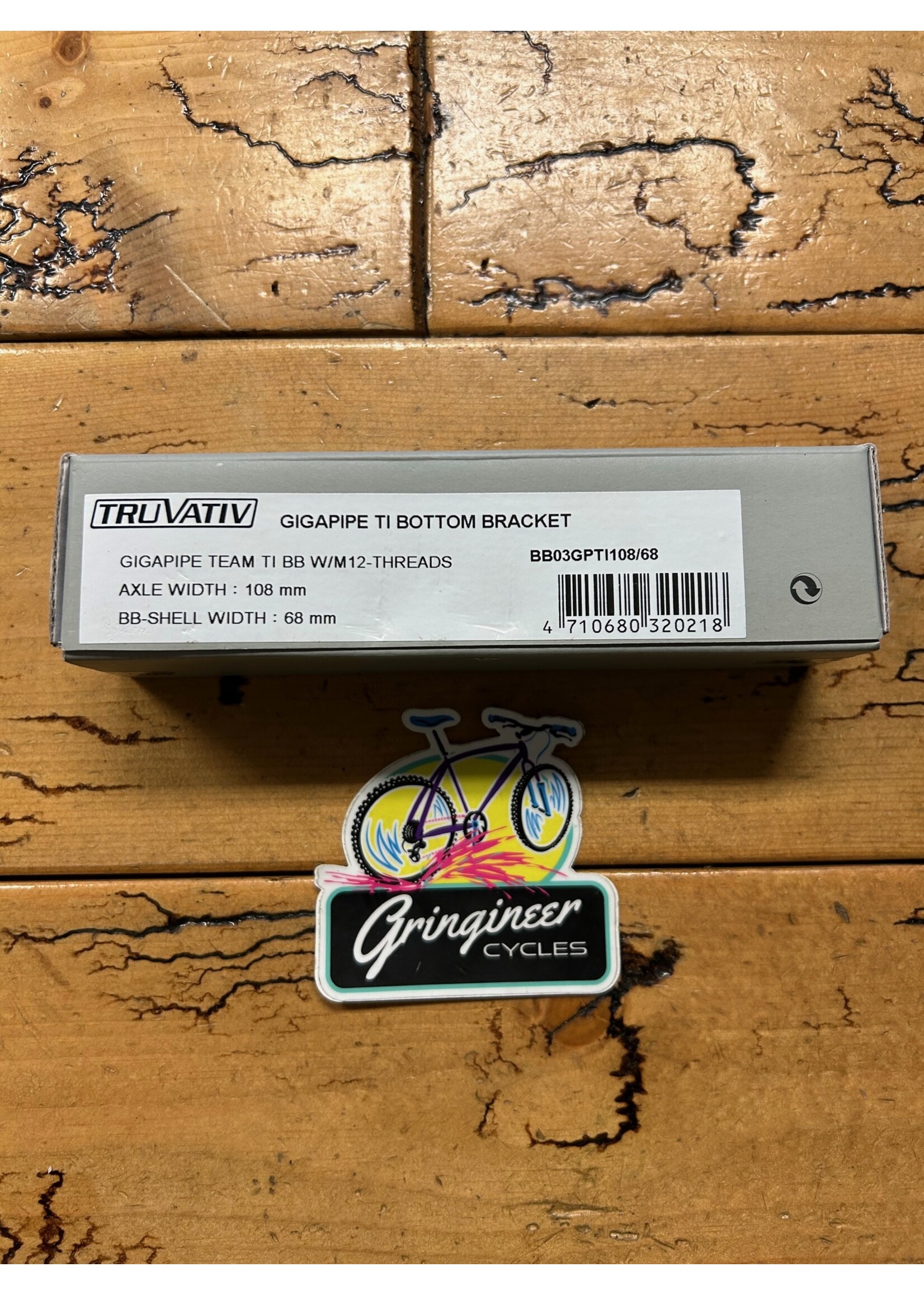TruVativ TruVativ Gigapipe Team Titanium 68x108 Bottom Bracket NOS