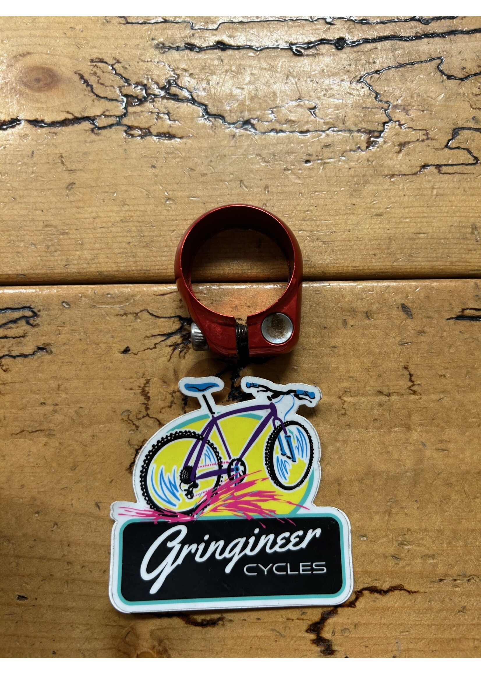 Salsa Salsa 35mm Red Lip Lock Seat Post Clamp