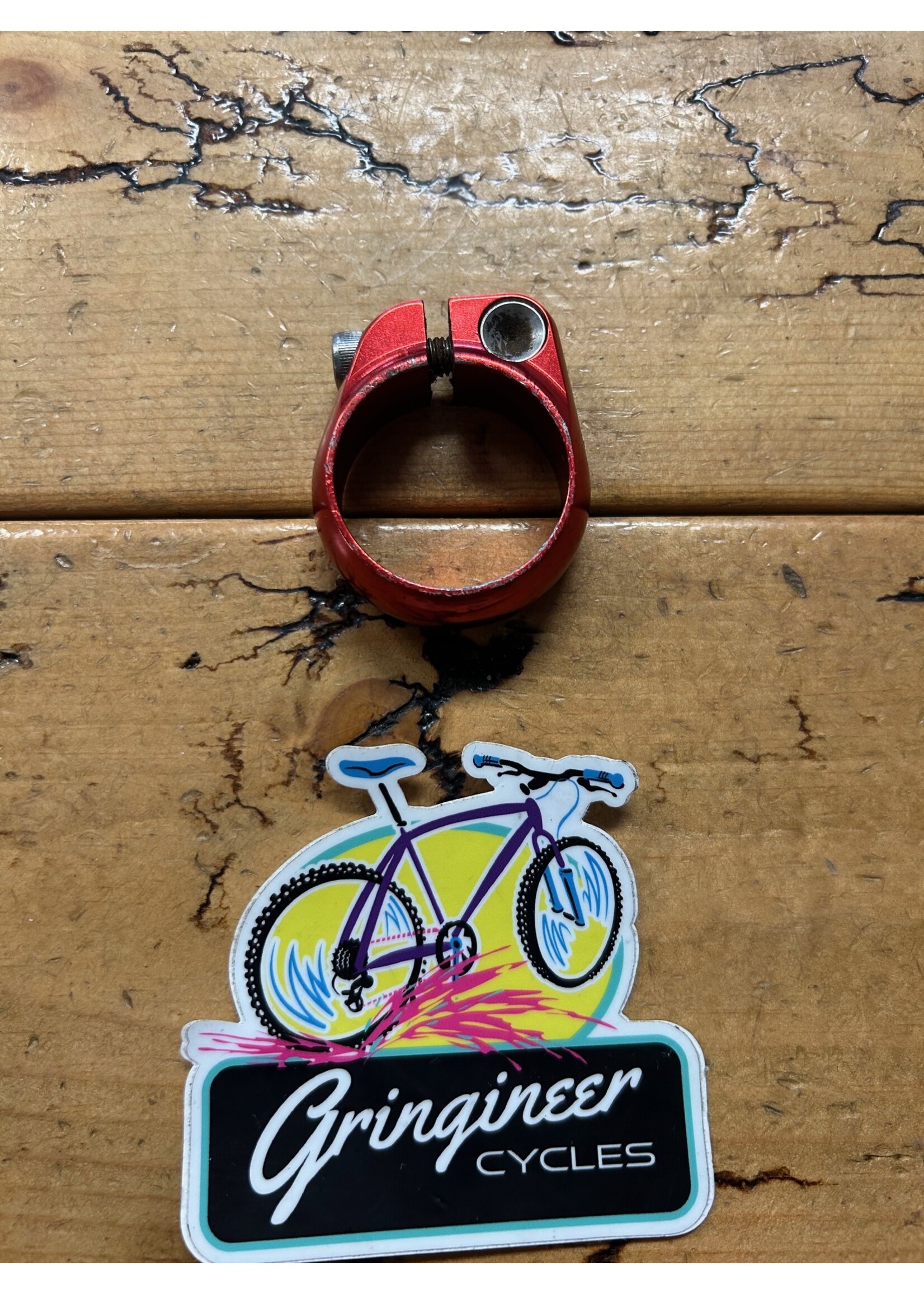 Salsa Salsa 35mm Red Lip Lock Seat Post Clamp