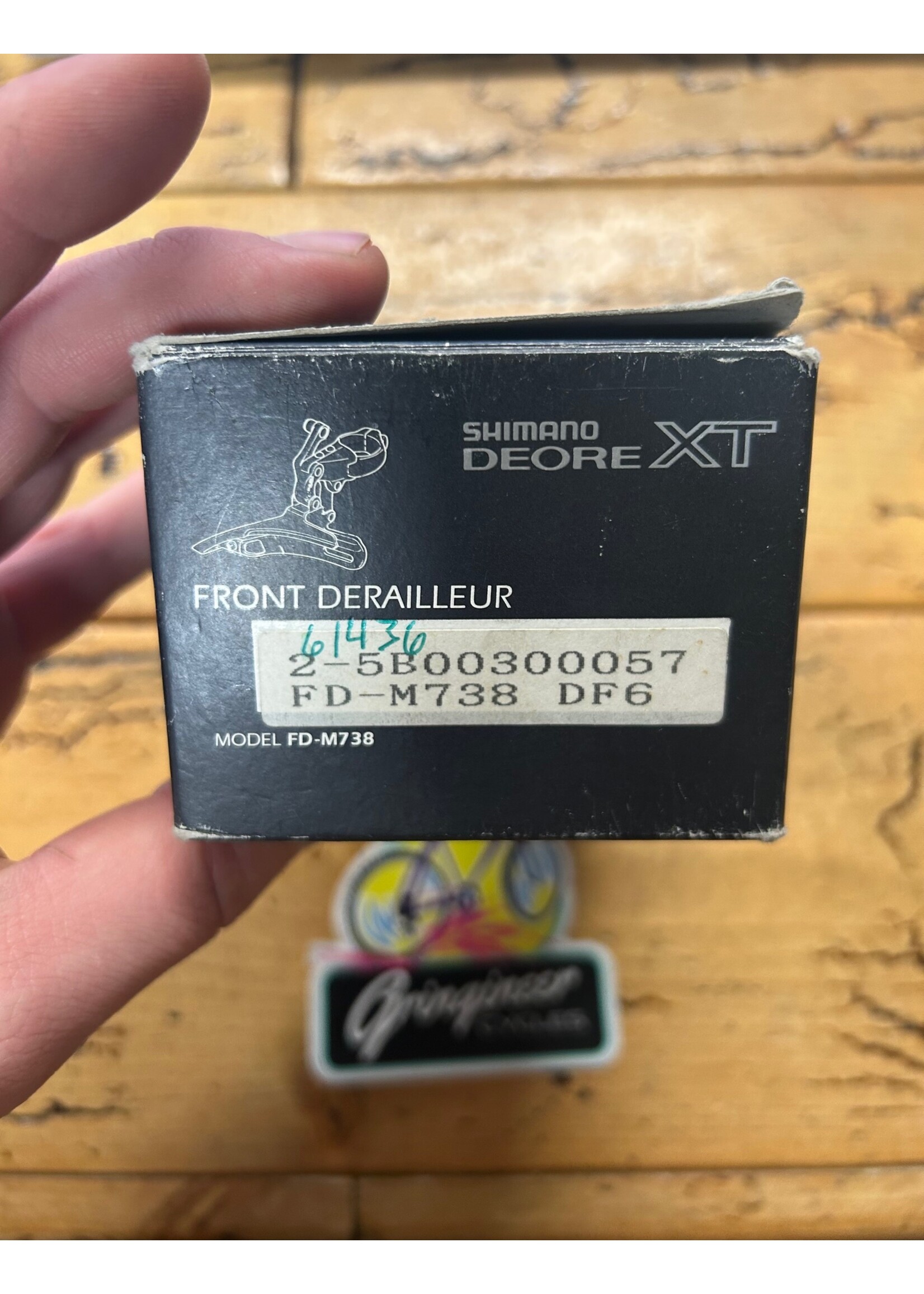 SHIMANO Shimano Deore XT FD-M738 Braze On Bottom Pull Front Derailleur NOS