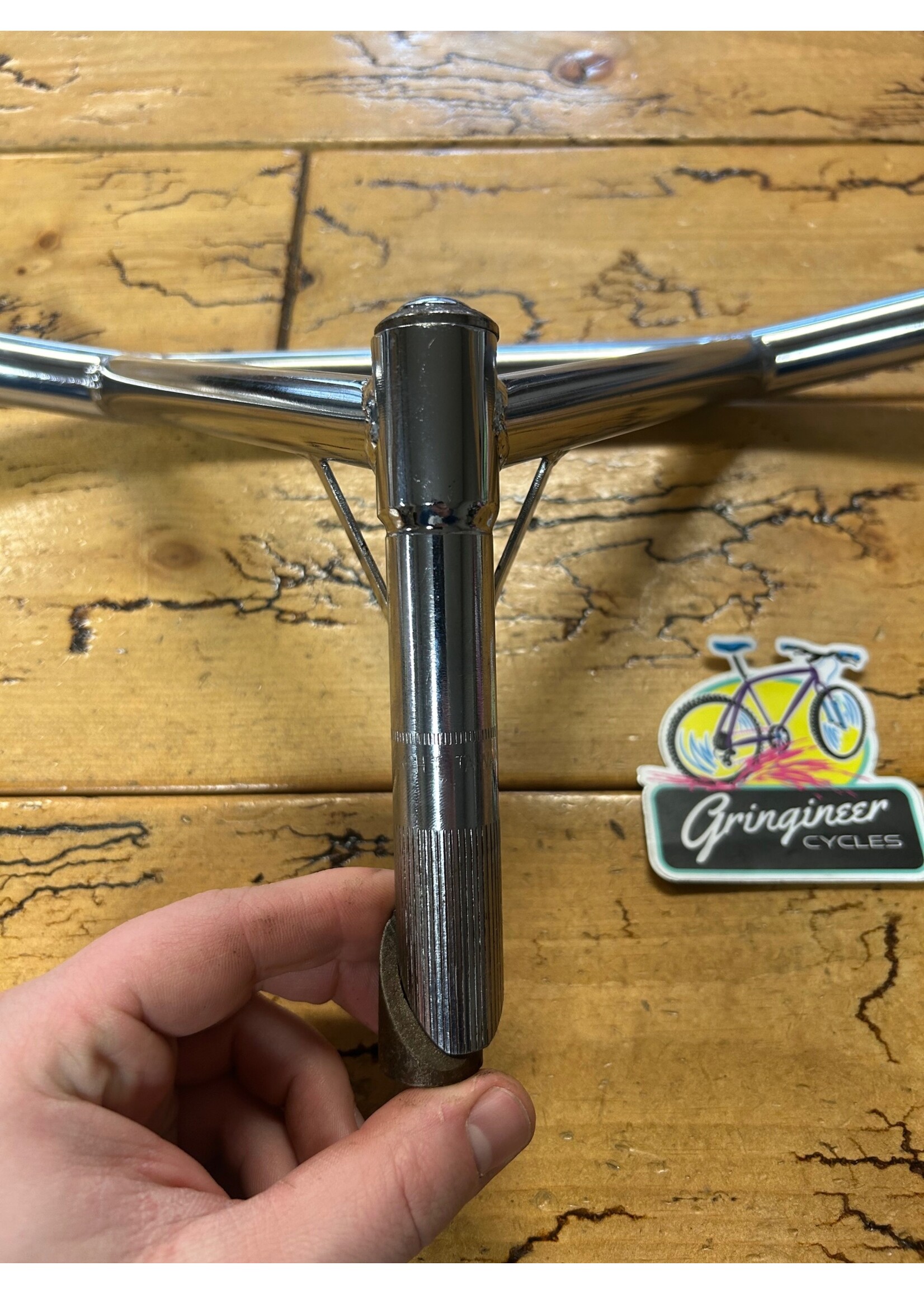 SBC SBC 690mm Bull Moose Chrome Handlebar