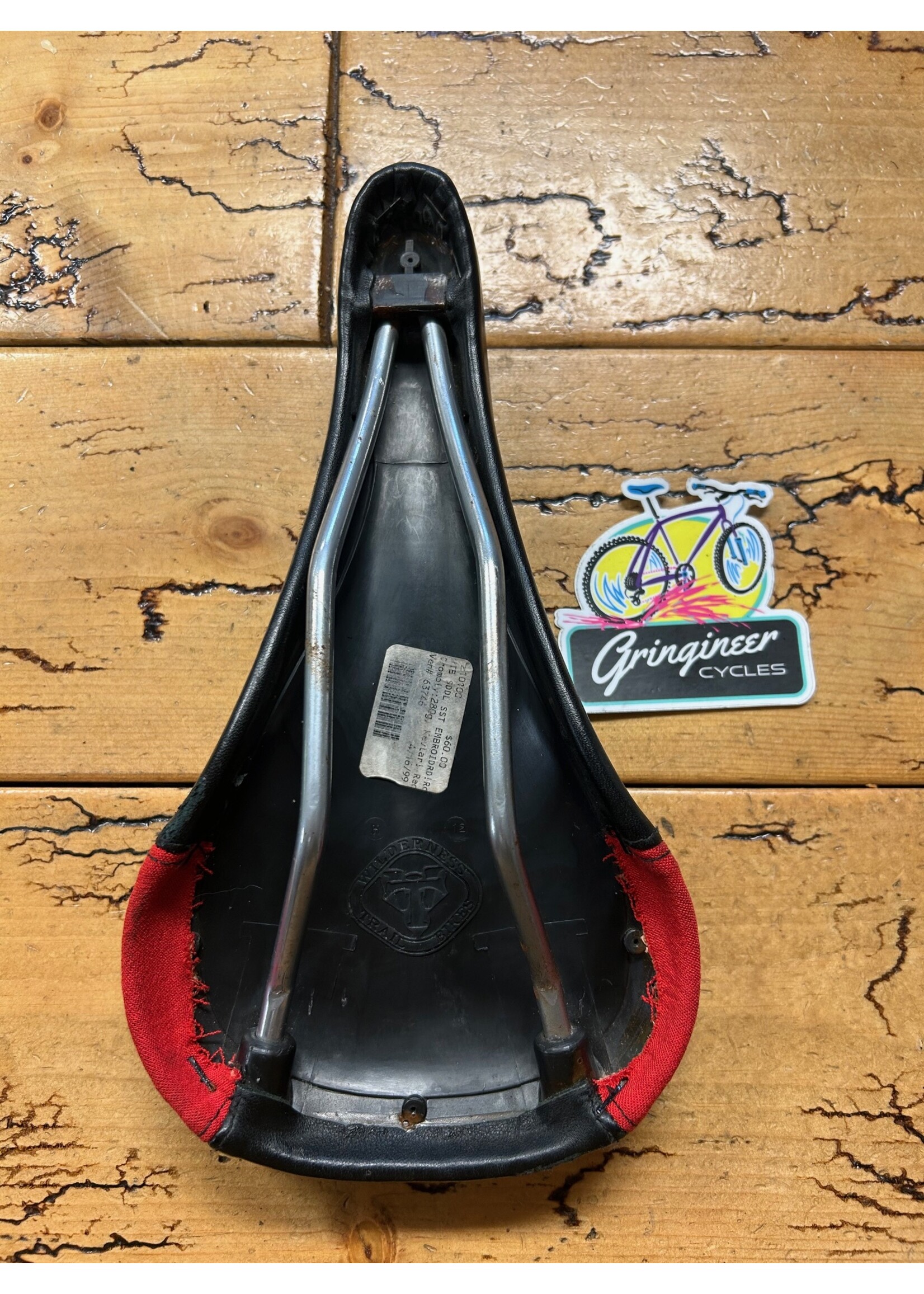 WTB WTB SST Black and Red Embroidered WTB Logo Saddle