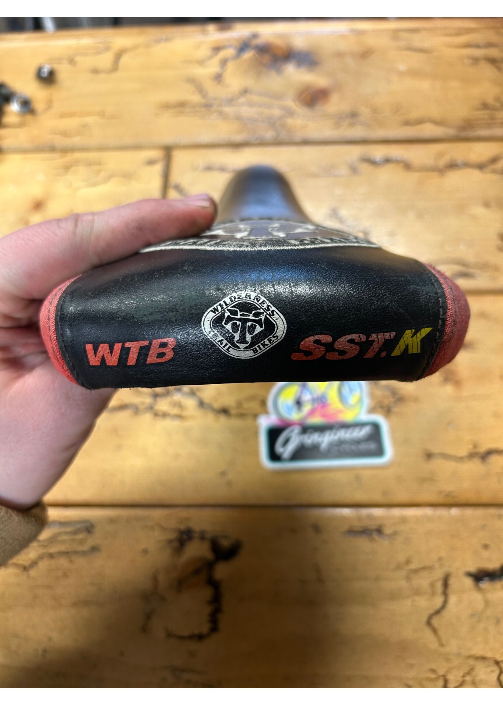 WTB WTB SST Black and Red Embroidered WTB Logo Saddle
