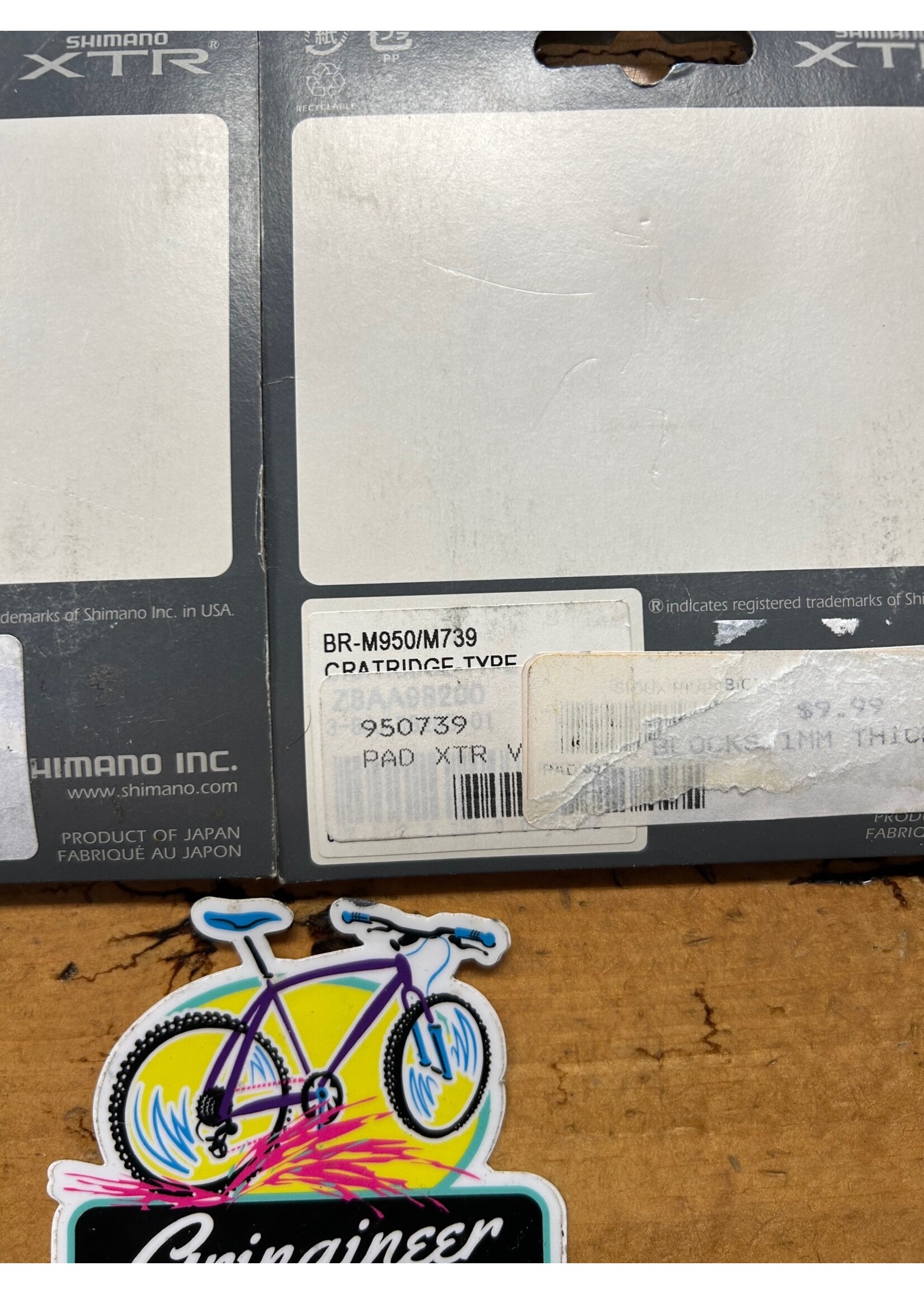SHIMANO Shimano XTR V Brake Shoe Blocks / Pads Set of 4