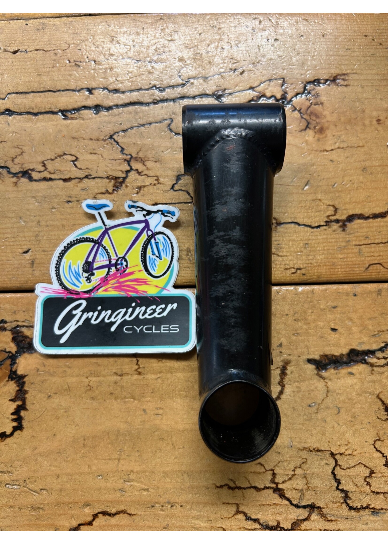 Black 110mm -2 Degree 1 Inch 25.4mm Steel Threadless Stem