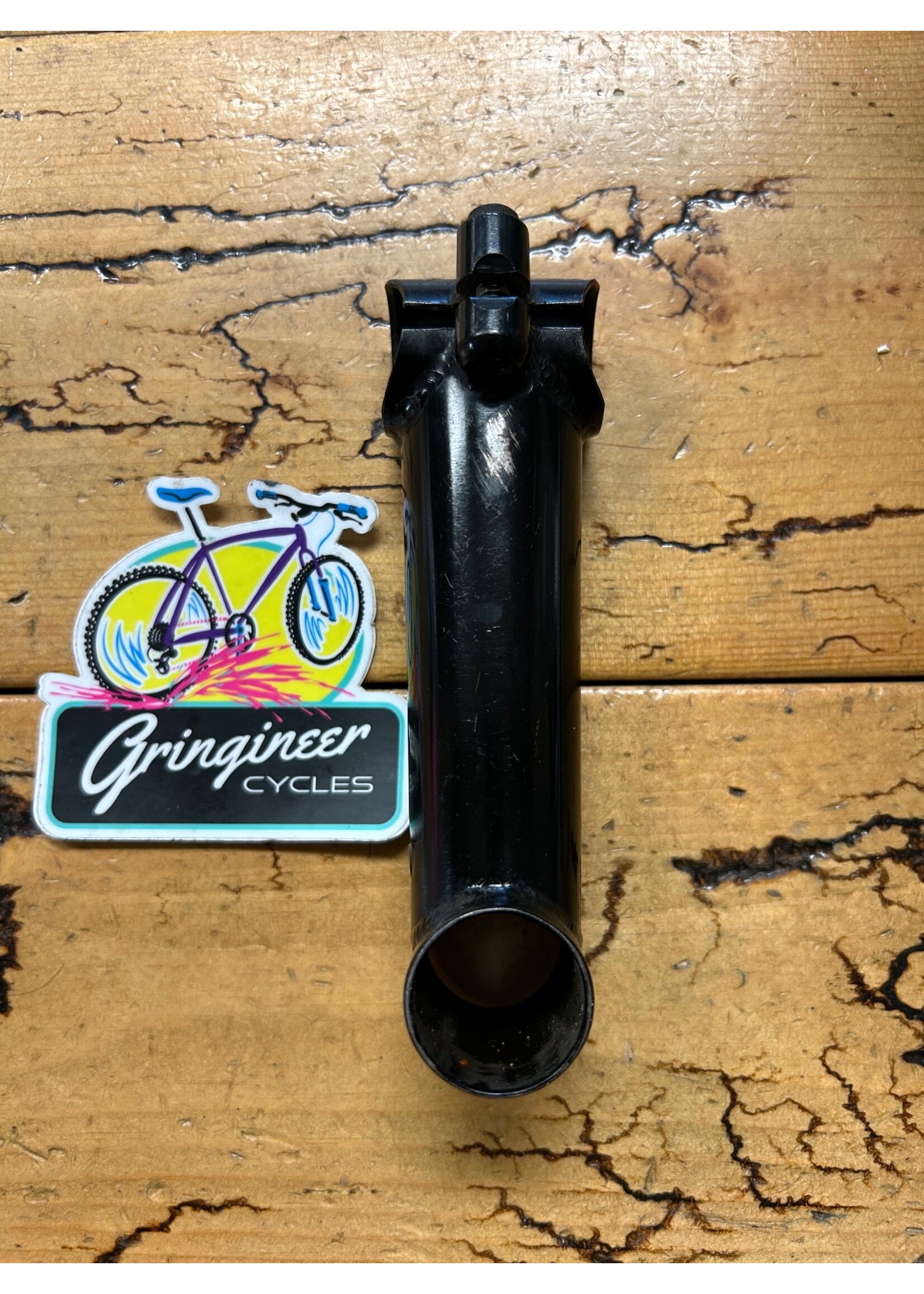 Black 110mm -2 Degree 1 Inch 25.4mm Steel Threadless Stem