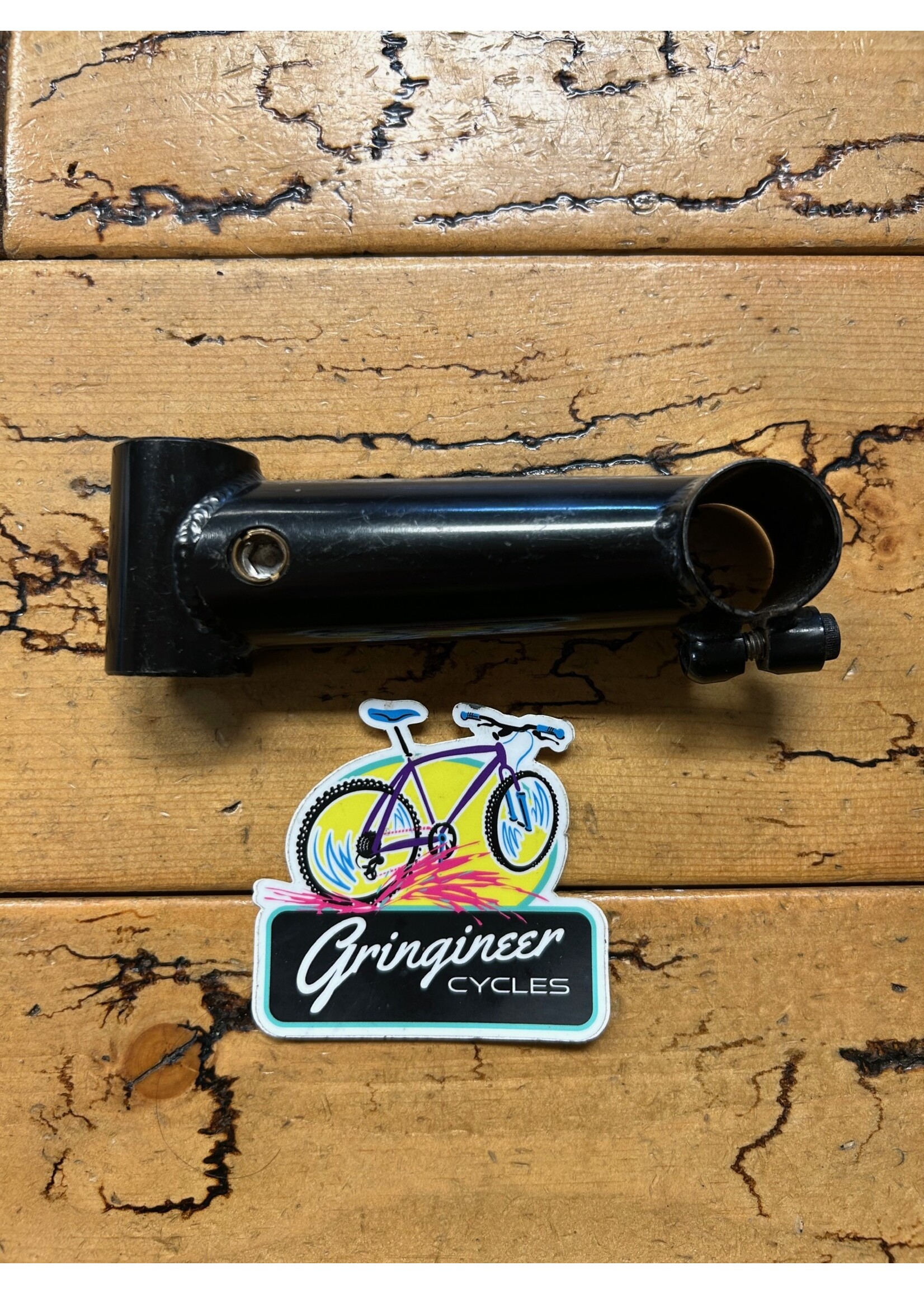 Black 110mm -2 Degree 1 Inch 25.4mm Steel Threadless Stem