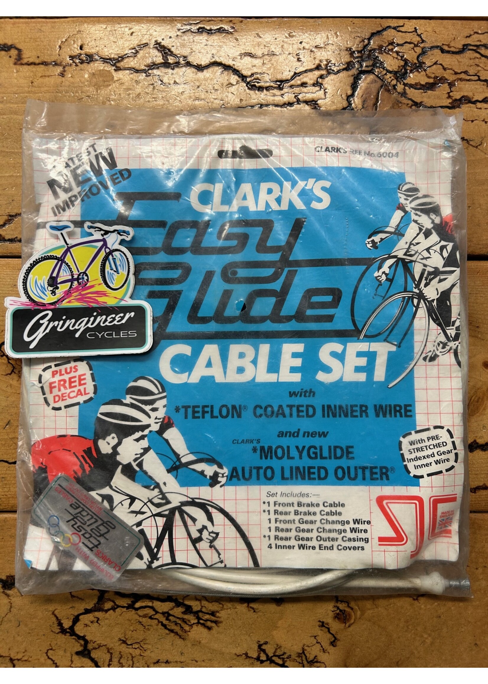 Clarks Clarks Easy Glide White Cable Set 2 Shifter Cables / 1 Brake Cable and Housing