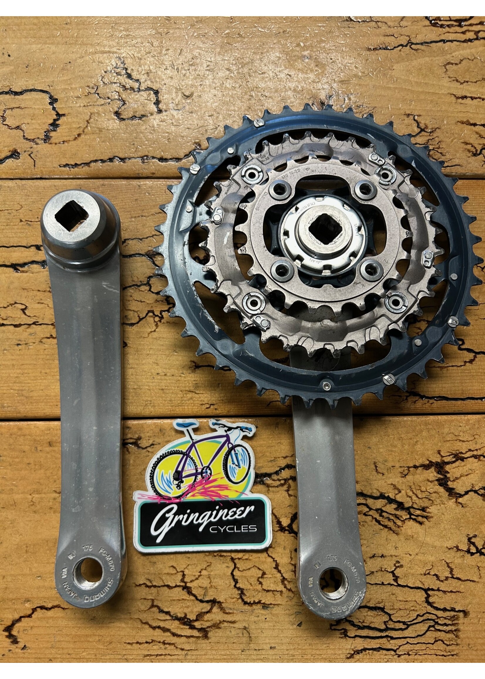 SHIMANO Shimano Deore LX FC-M570 175mm 44/32/22 Crankset