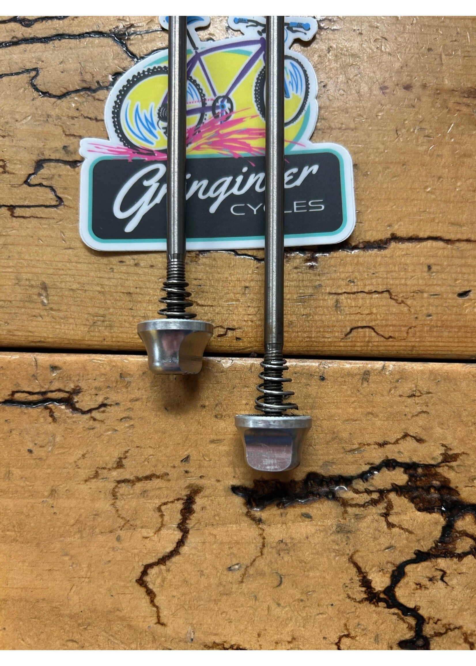 Control Tech Control Tech Silver Titanium Quick Release Skewer Set