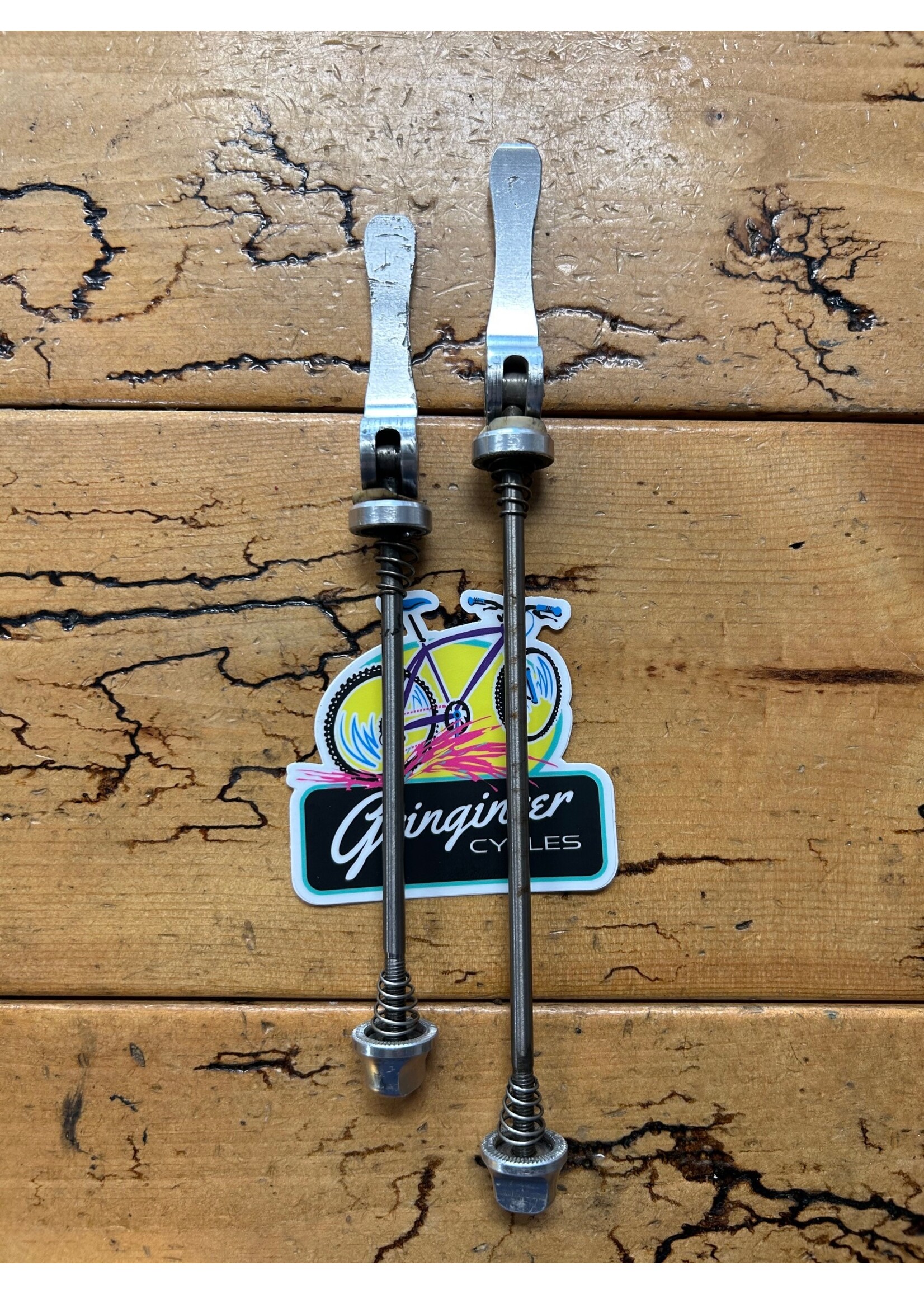 Control Tech Control Tech Silver Titanium Quick Release Skewer Set