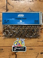 SHIMANO Shimano 600 CN-6110 Gold Uniglide 1/2x3/32 116 Links Chain NOS