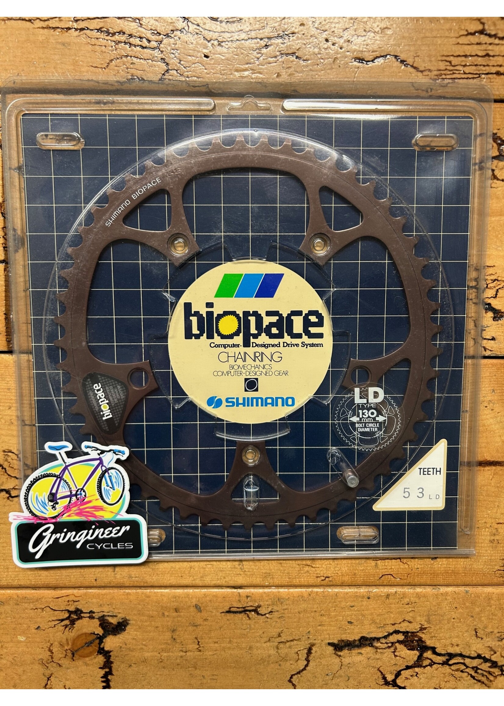 SHIMANO Shimano 53 Tooth 130 BCD Biopace Chainring NOS