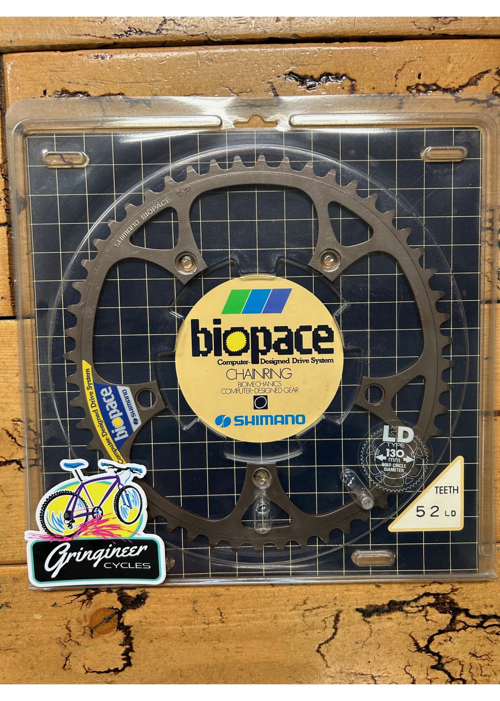 SHIMANO Shimano 52 Tooth 130 BCD Biopace Chainring NOS