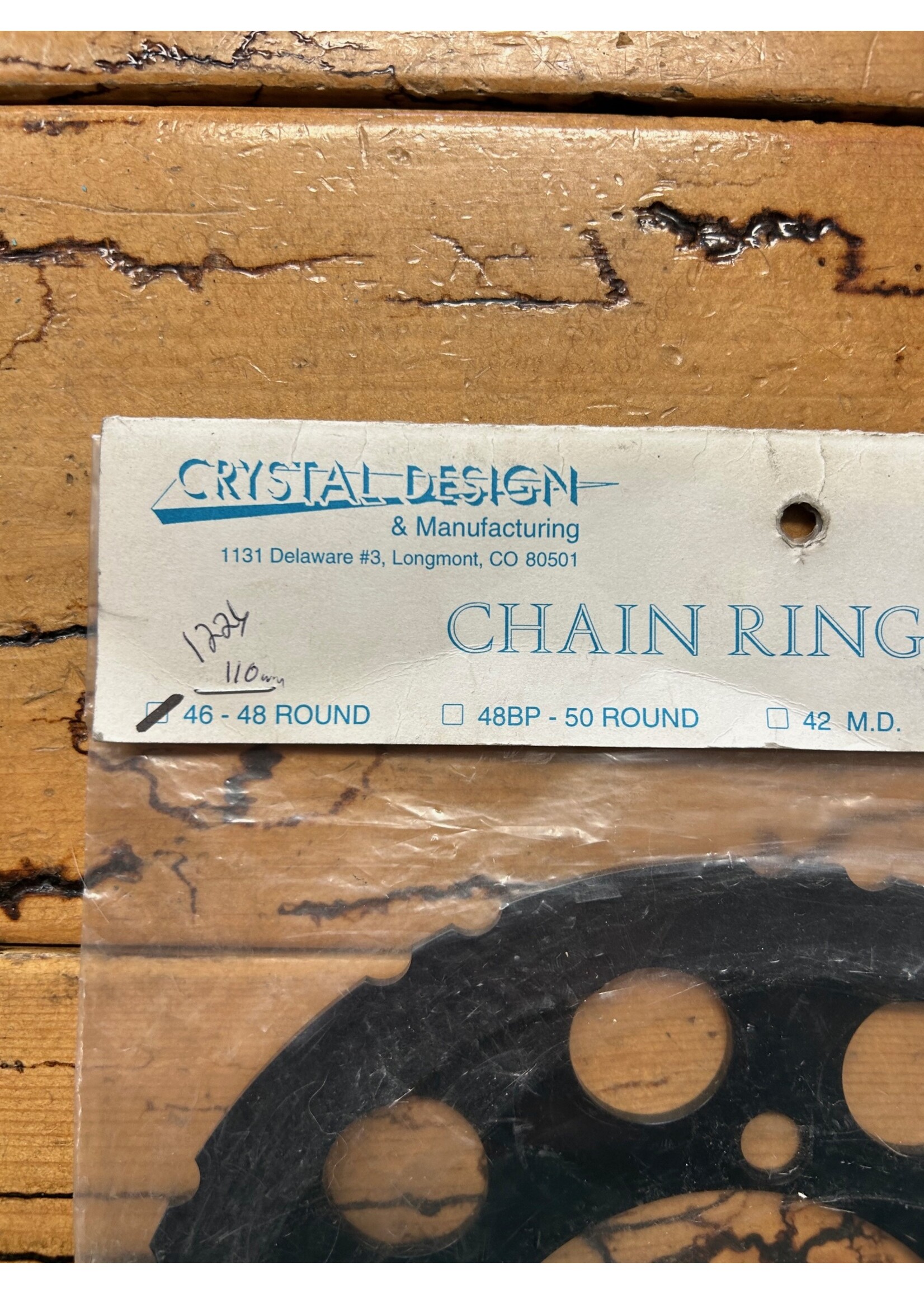 Crystal Design Crystal Design Chain Ring Guard 110 BCD 46-48 Tooth NOS