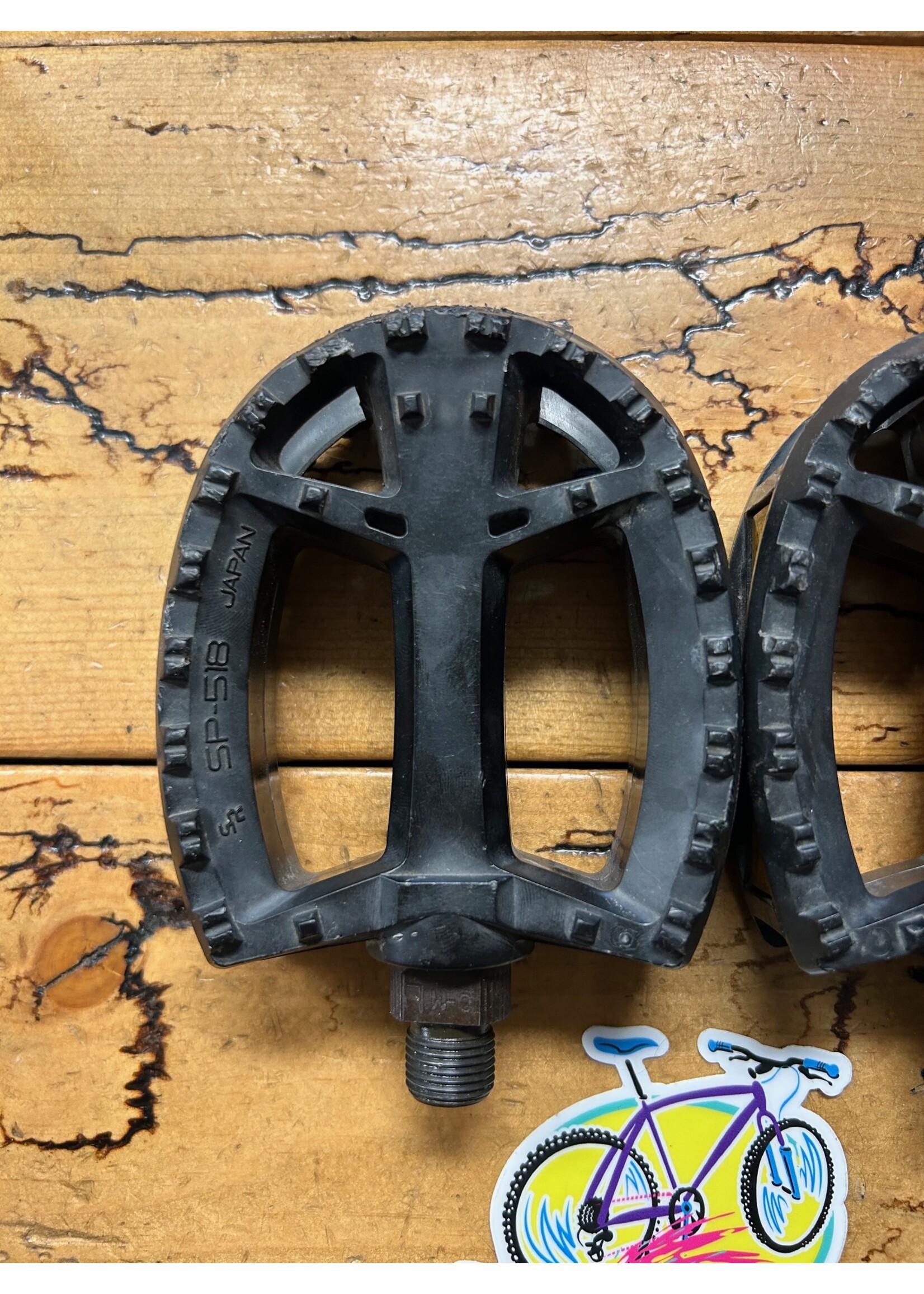 SR Suntour SR SP-518 9/16 Black Plastic Pedals