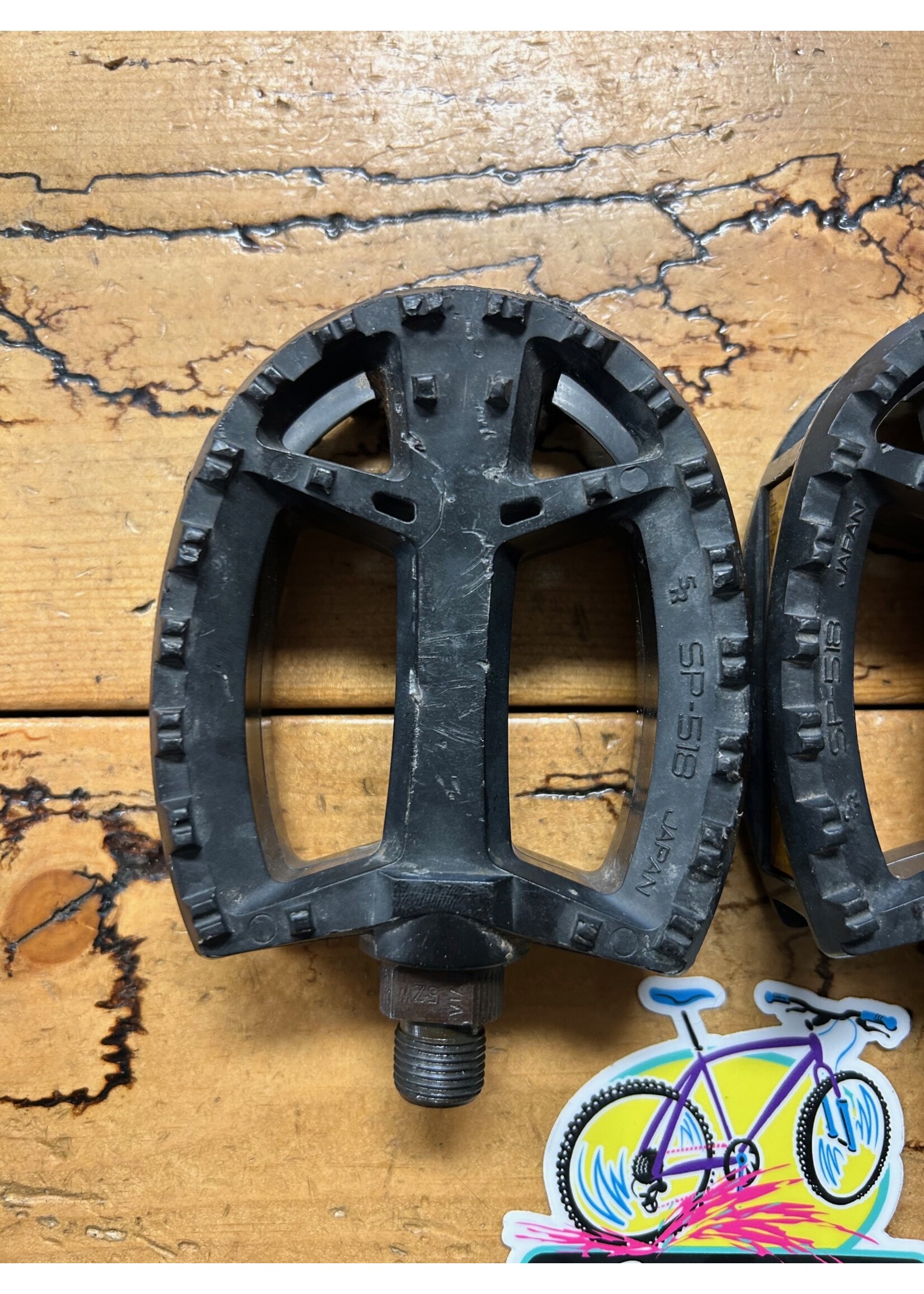 SR Suntour SR SP-518 9/16 Black Plastic Pedals