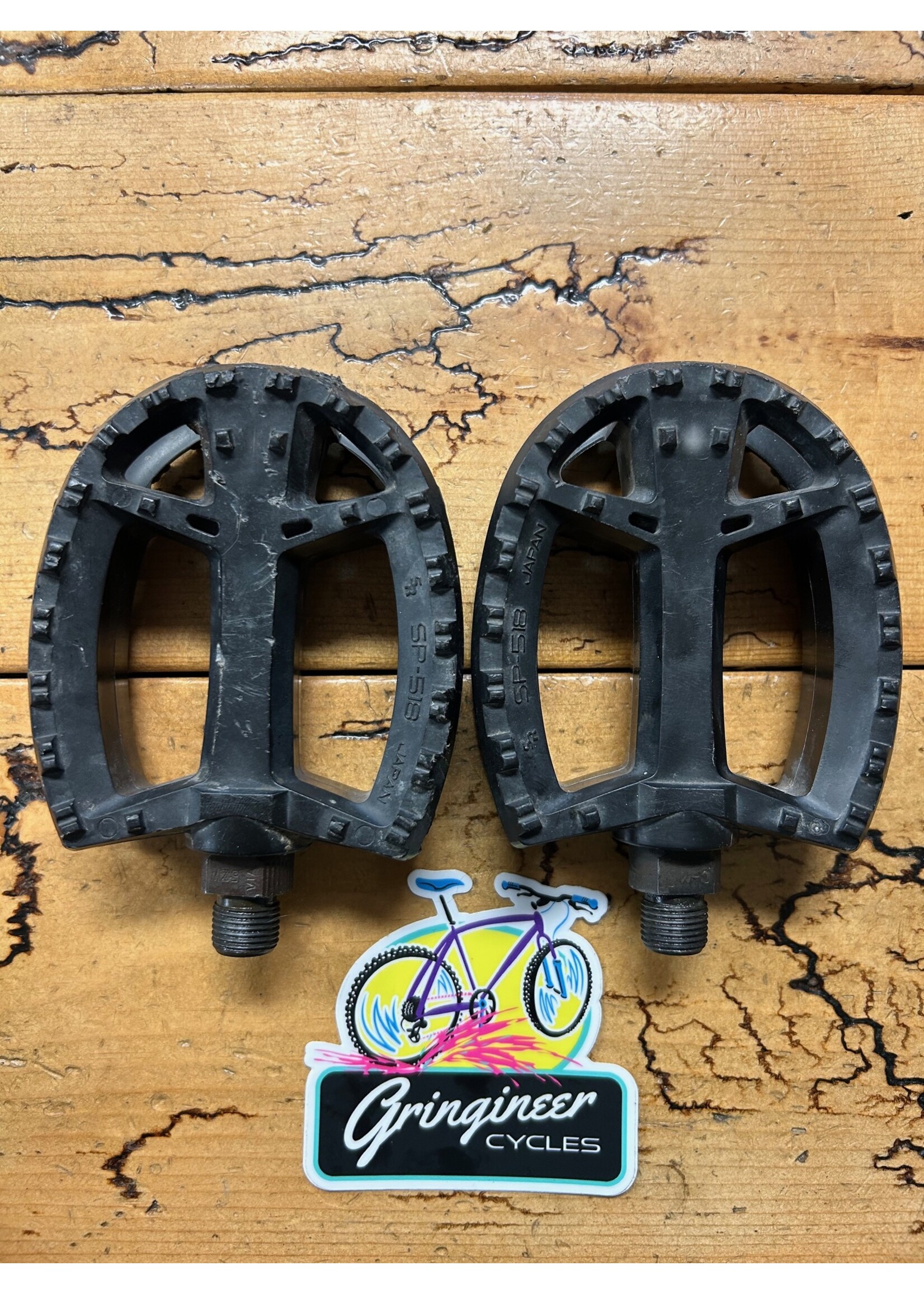 SR Suntour SR SP-518 9/16 Black Plastic Pedals
