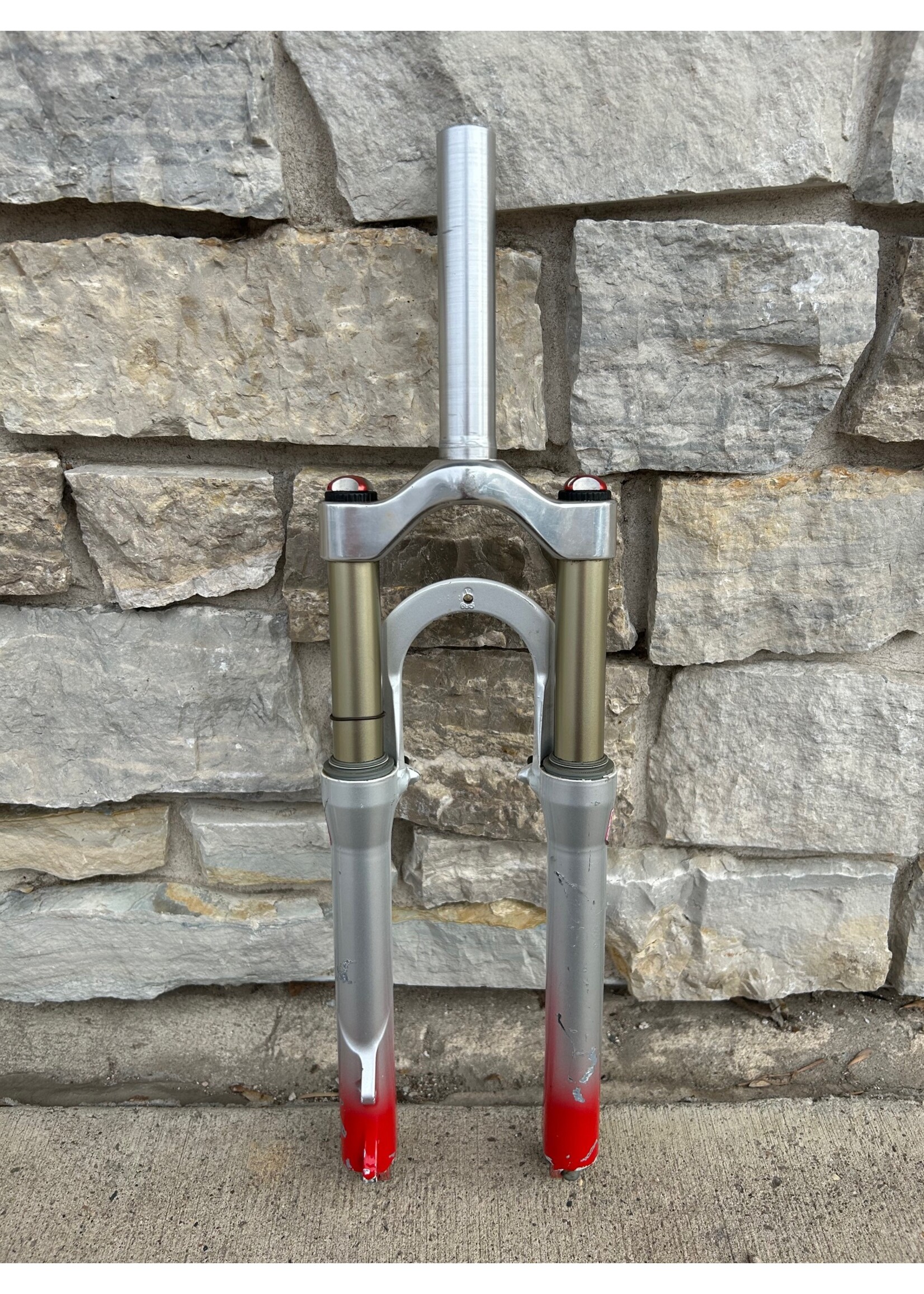 Rock Shox Rock Shox 26" 1 1/8 White to Red Fade Suspension Fork