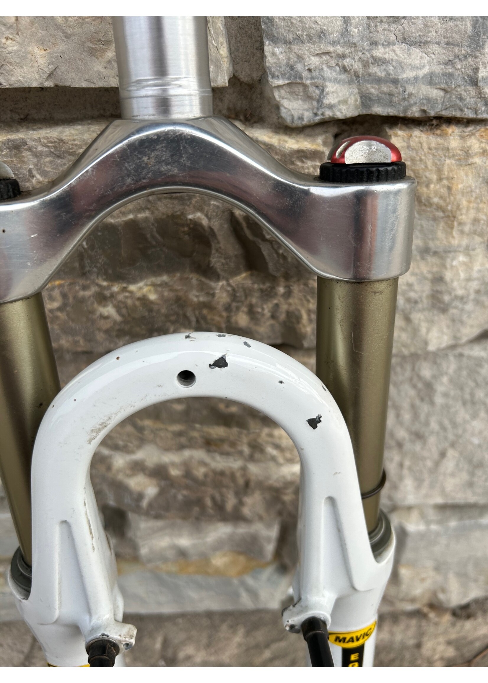 Rock Shox Rock Shox 26" 1 1/8 White to Red Fade Suspension Fork