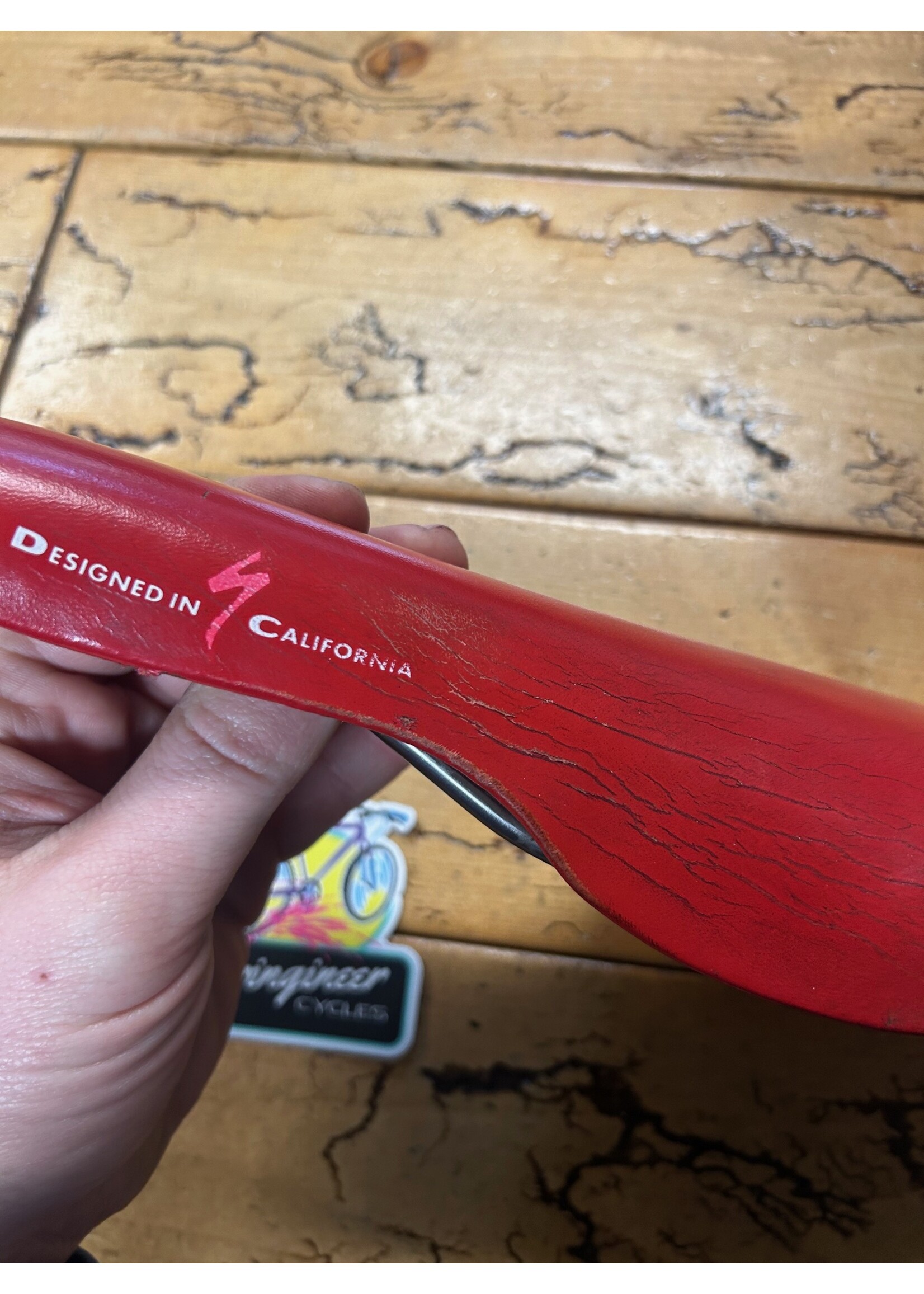 Specialized Specialized Vintage Red Carbon Titanium Saddle