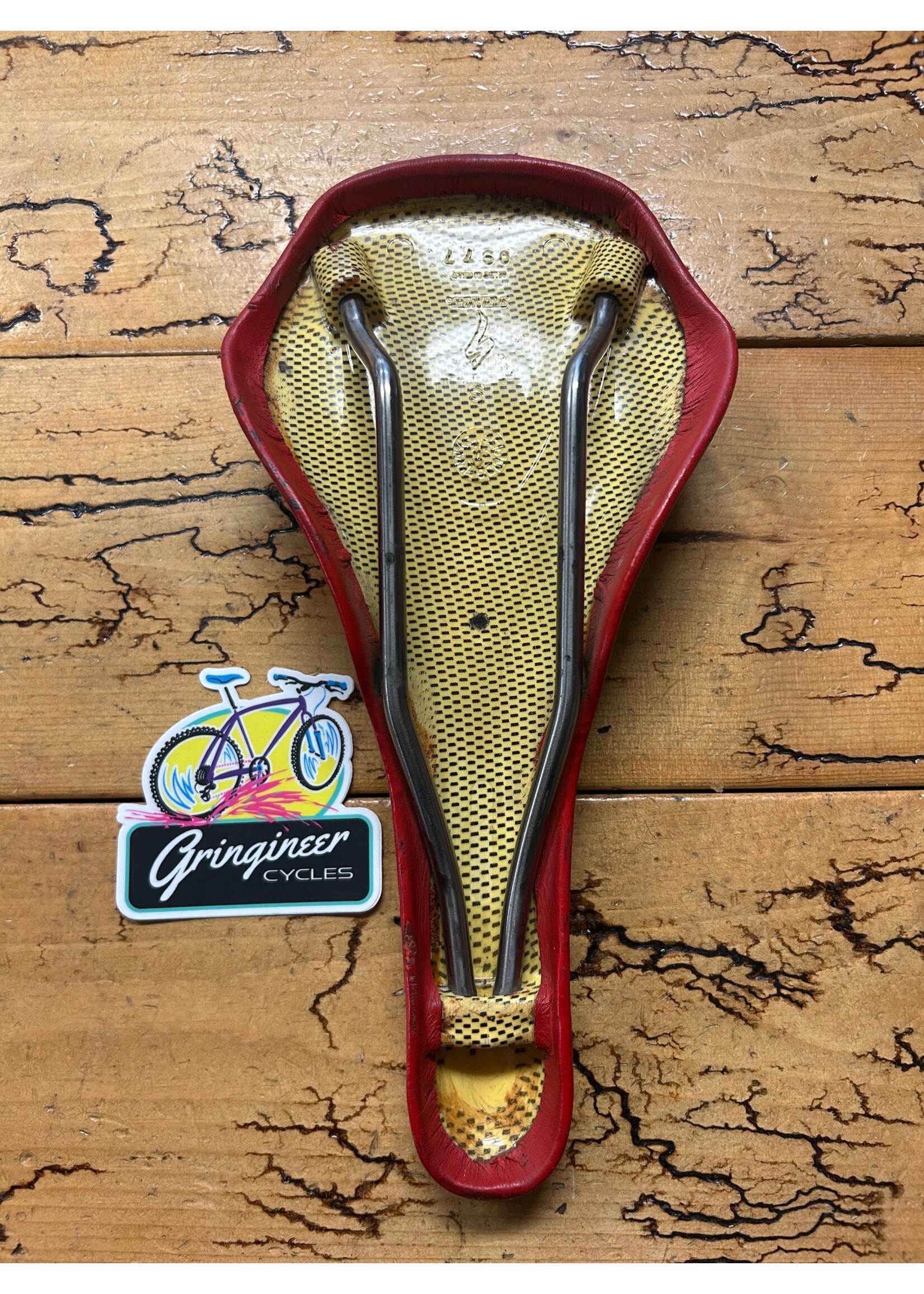 Specialized Specialized Vintage Red Carbon Titanium Saddle