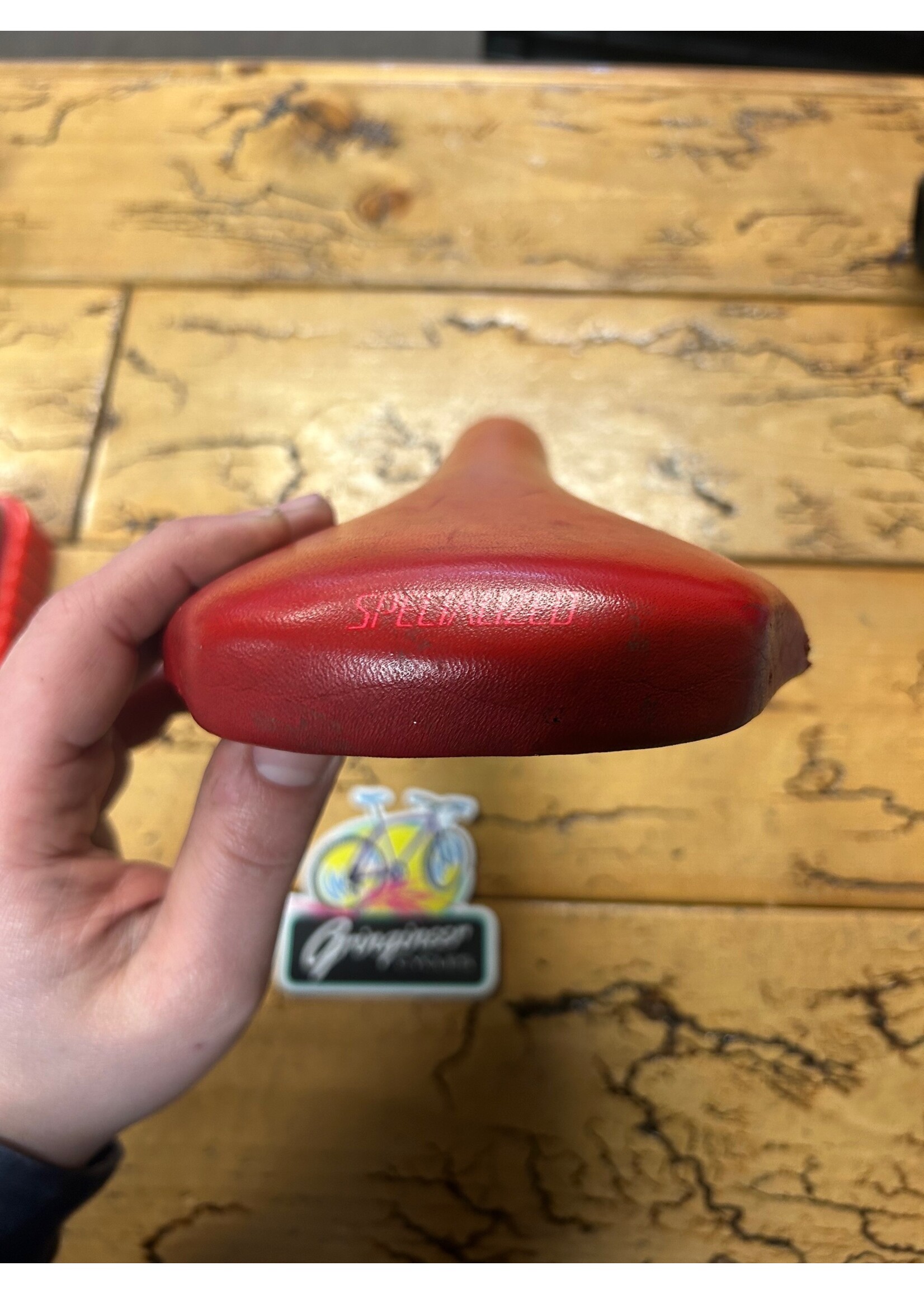 Specialized Specialized Vintage Red Carbon Titanium Saddle