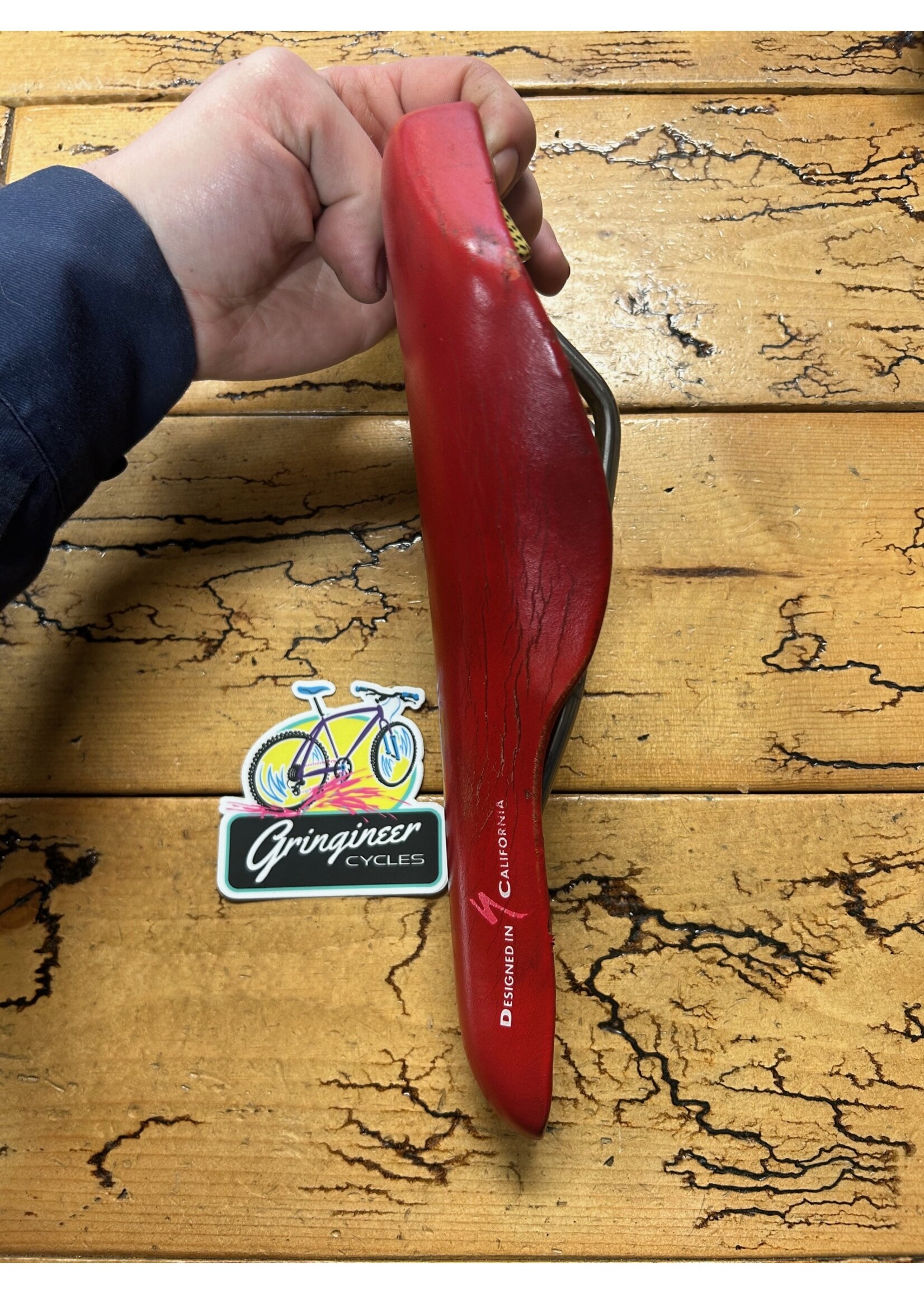 Specialized Specialized Vintage Red Carbon Titanium Saddle